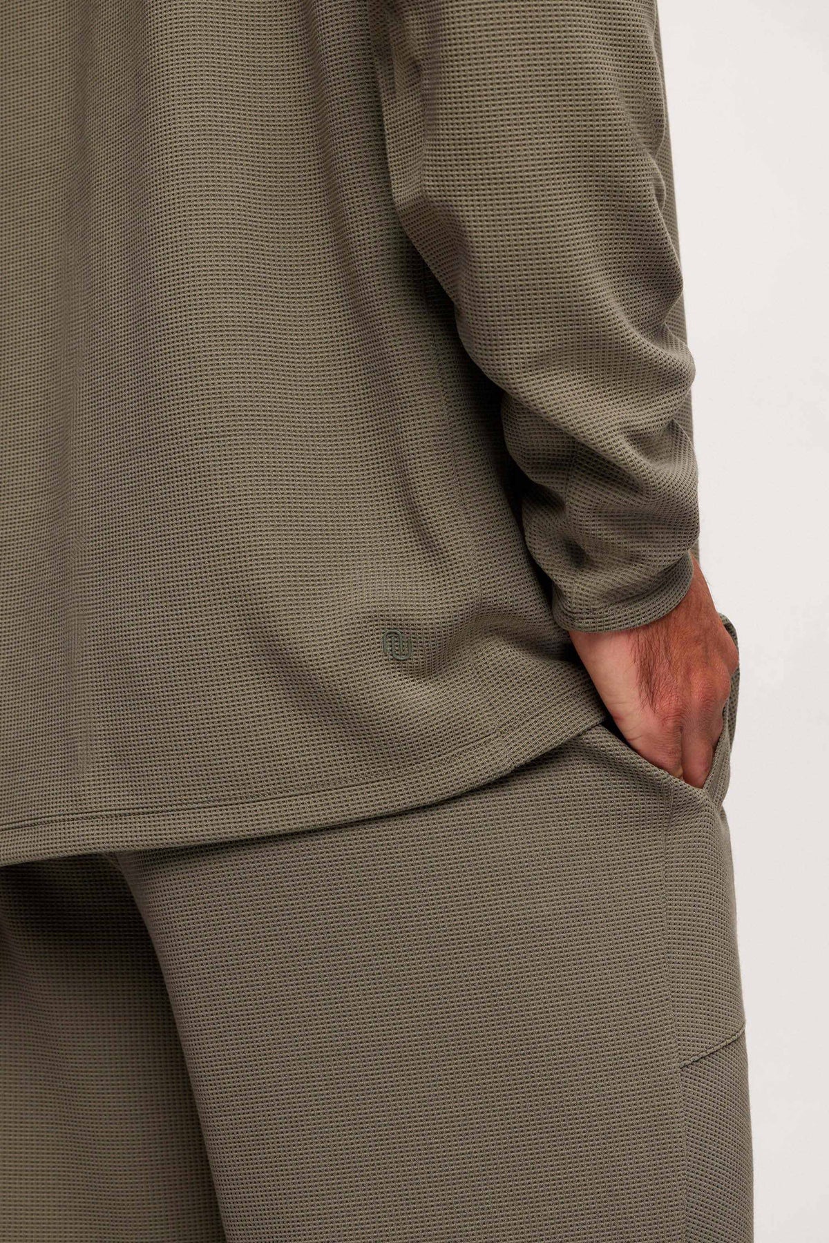 Color:Olive | Performance Waffle Hoodie