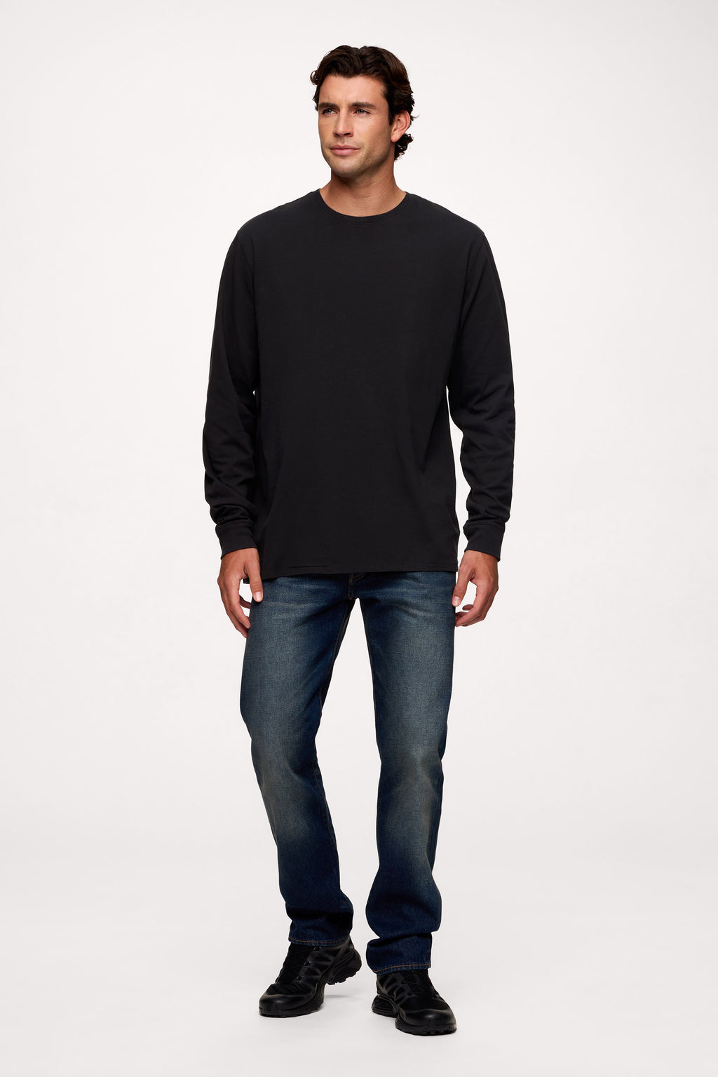 Vintage Cotton Men's Long Sleeve Everyday T-Shirt