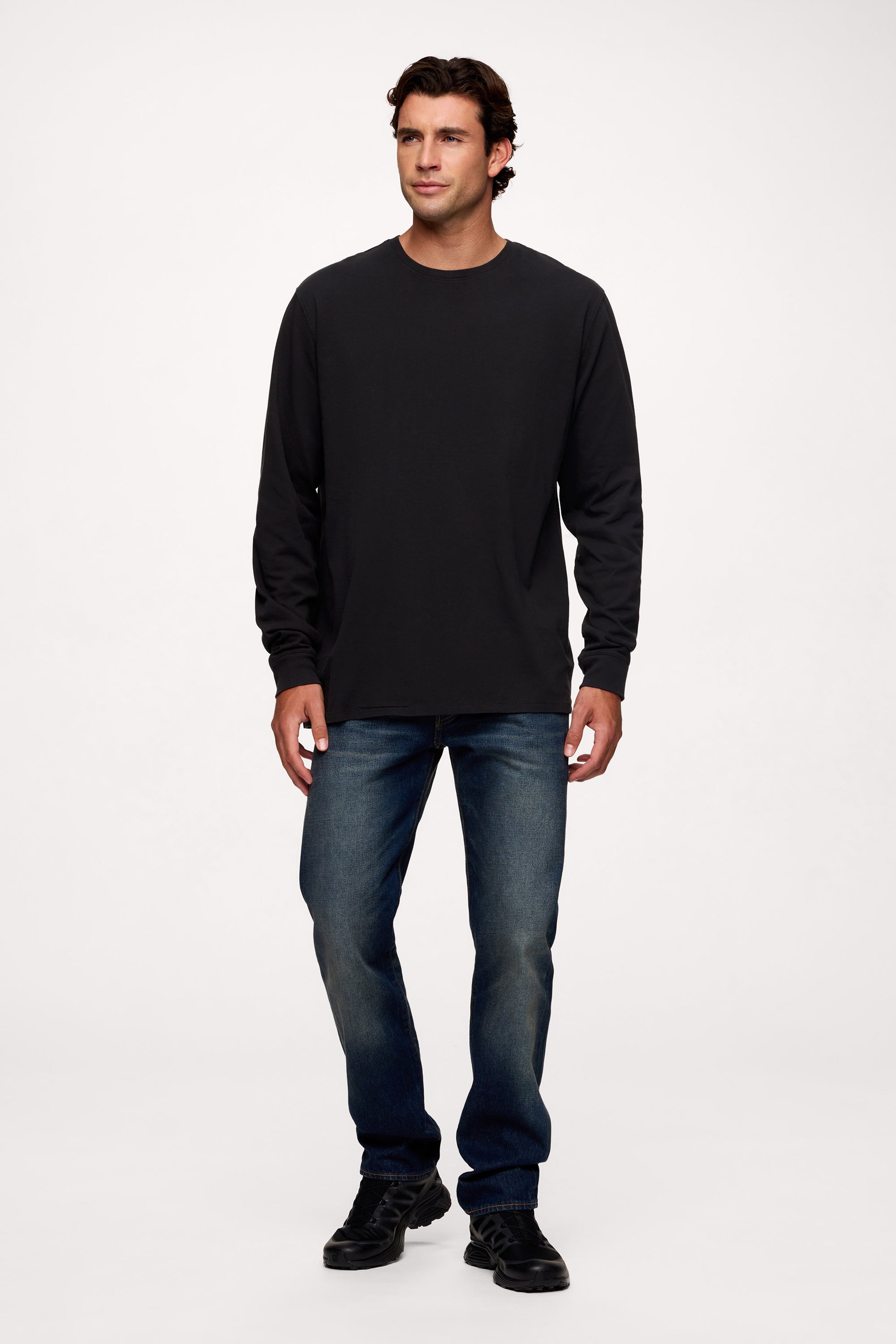 Vintage Cotton Men's Long Sleeve Everyday T-Shirt