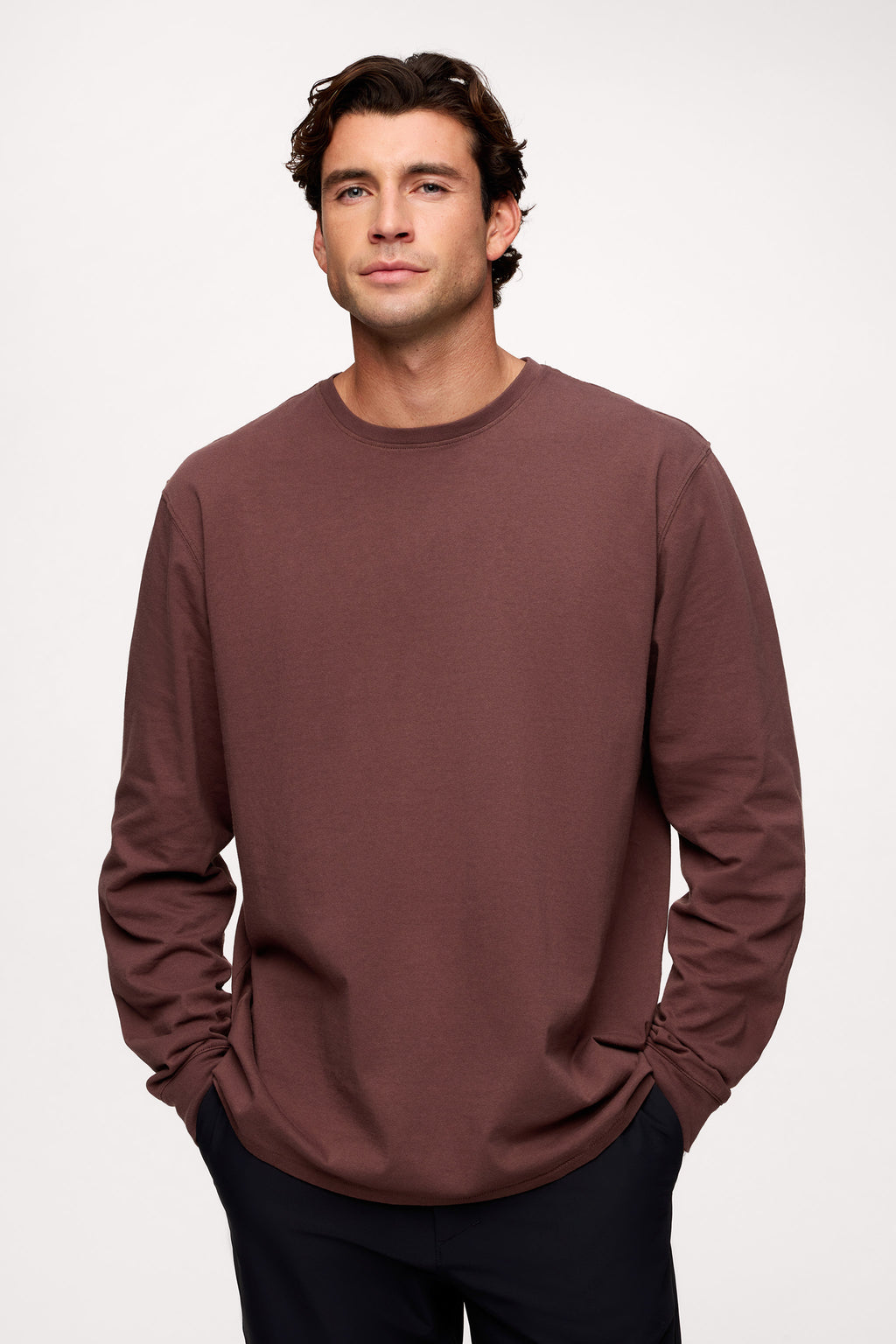 Vintage Cotton Men's Long Sleeve Everyday T-Shirt