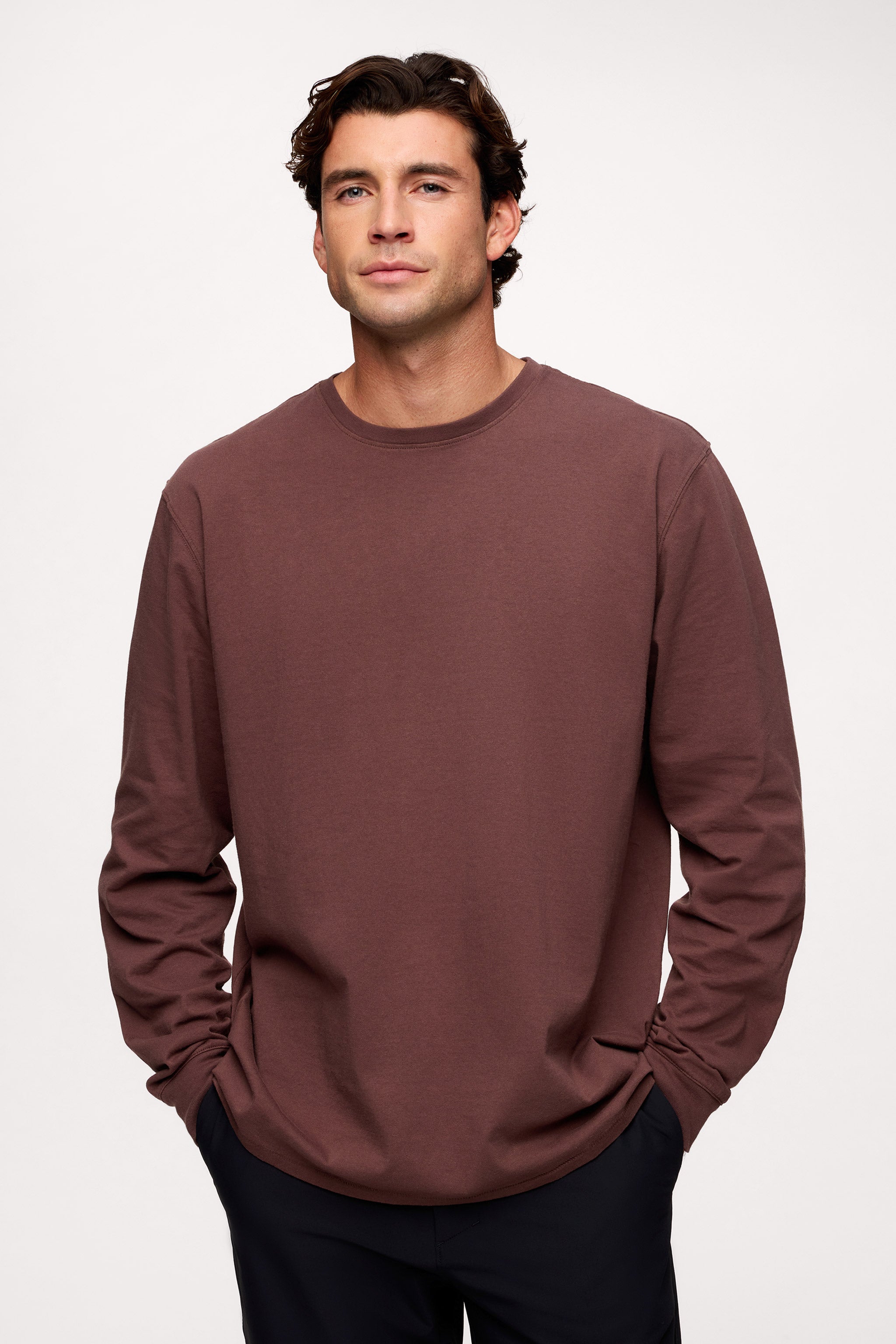 Vintage Cotton Men's Long Sleeve Everyday T-Shirt
