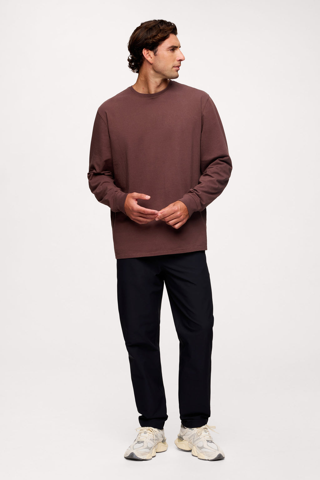 Vintage Cotton Men's Long Sleeve Everyday T-Shirt