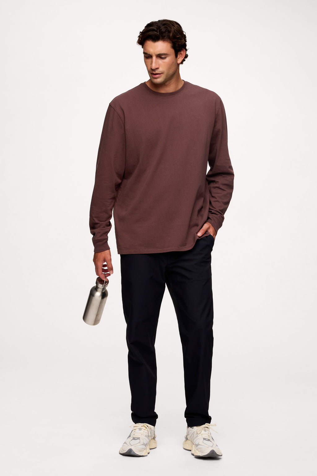 Vintage Cotton Men's Long Sleeve Everyday T-Shirt