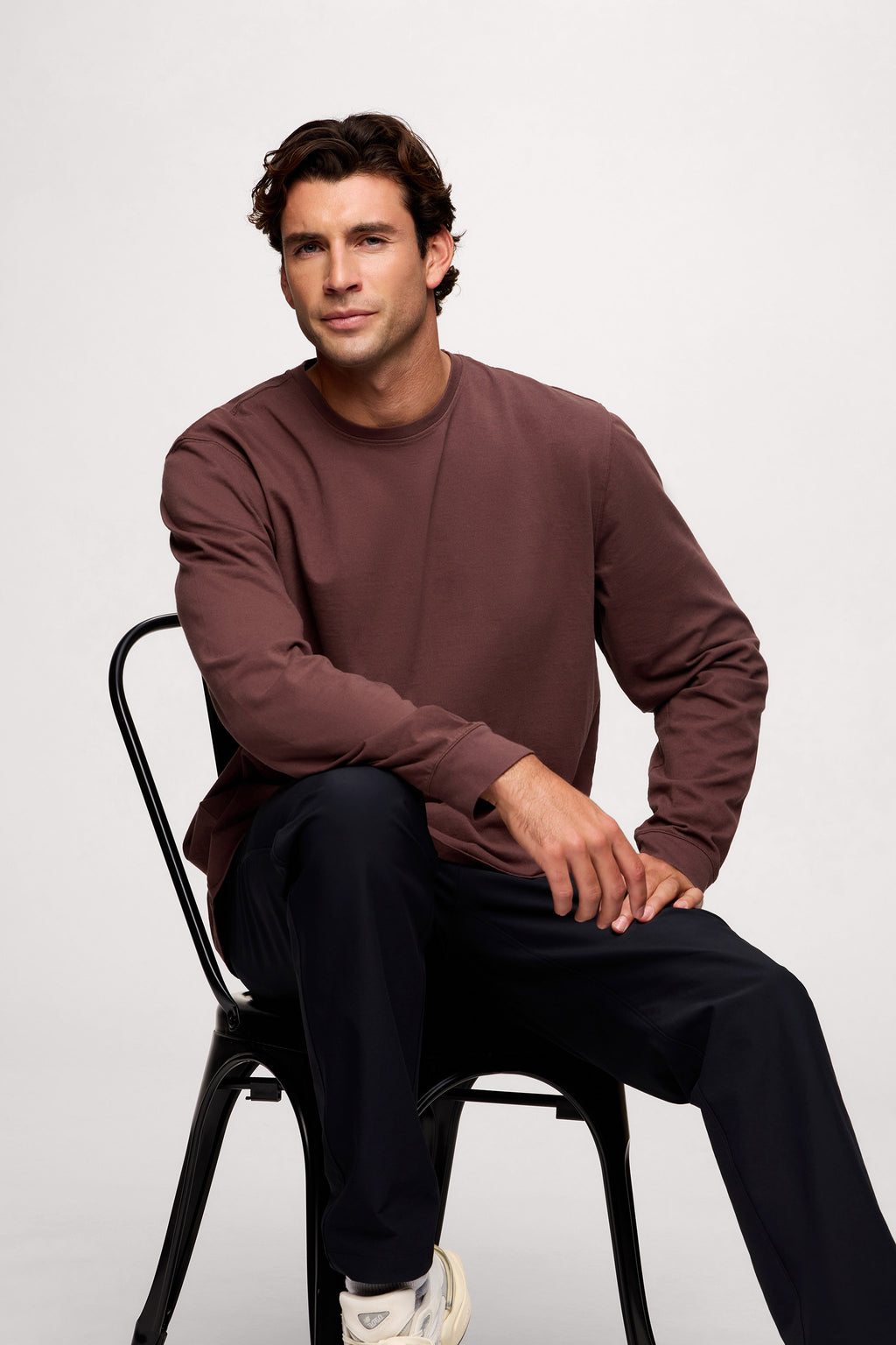 Vintage Cotton Men's Long Sleeve Everyday T-Shirt