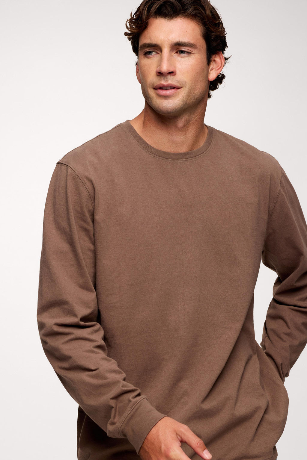 Vintage Cotton Men's Long Sleeve Everyday T-Shirt