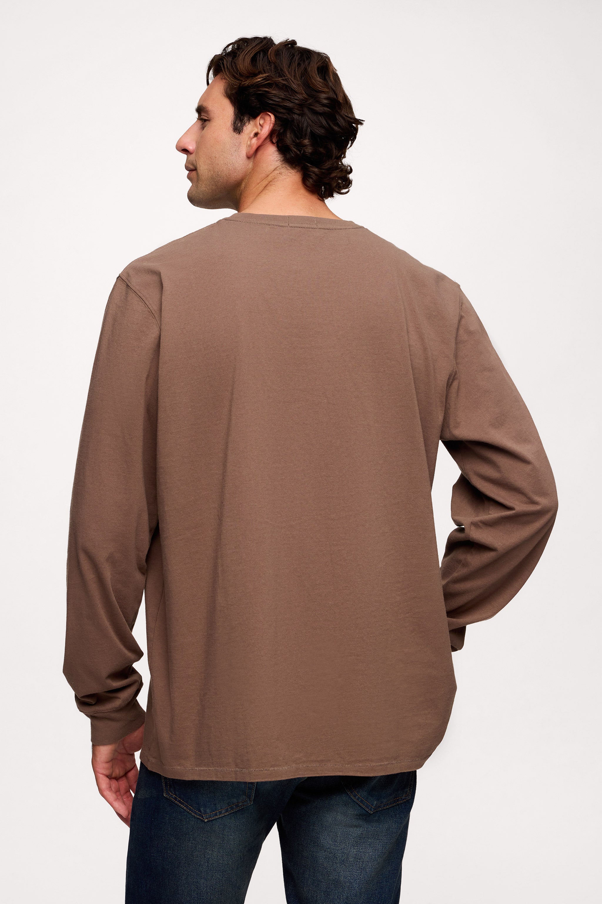 Vintage Cotton Men's Long Sleeve Everyday T-Shirt