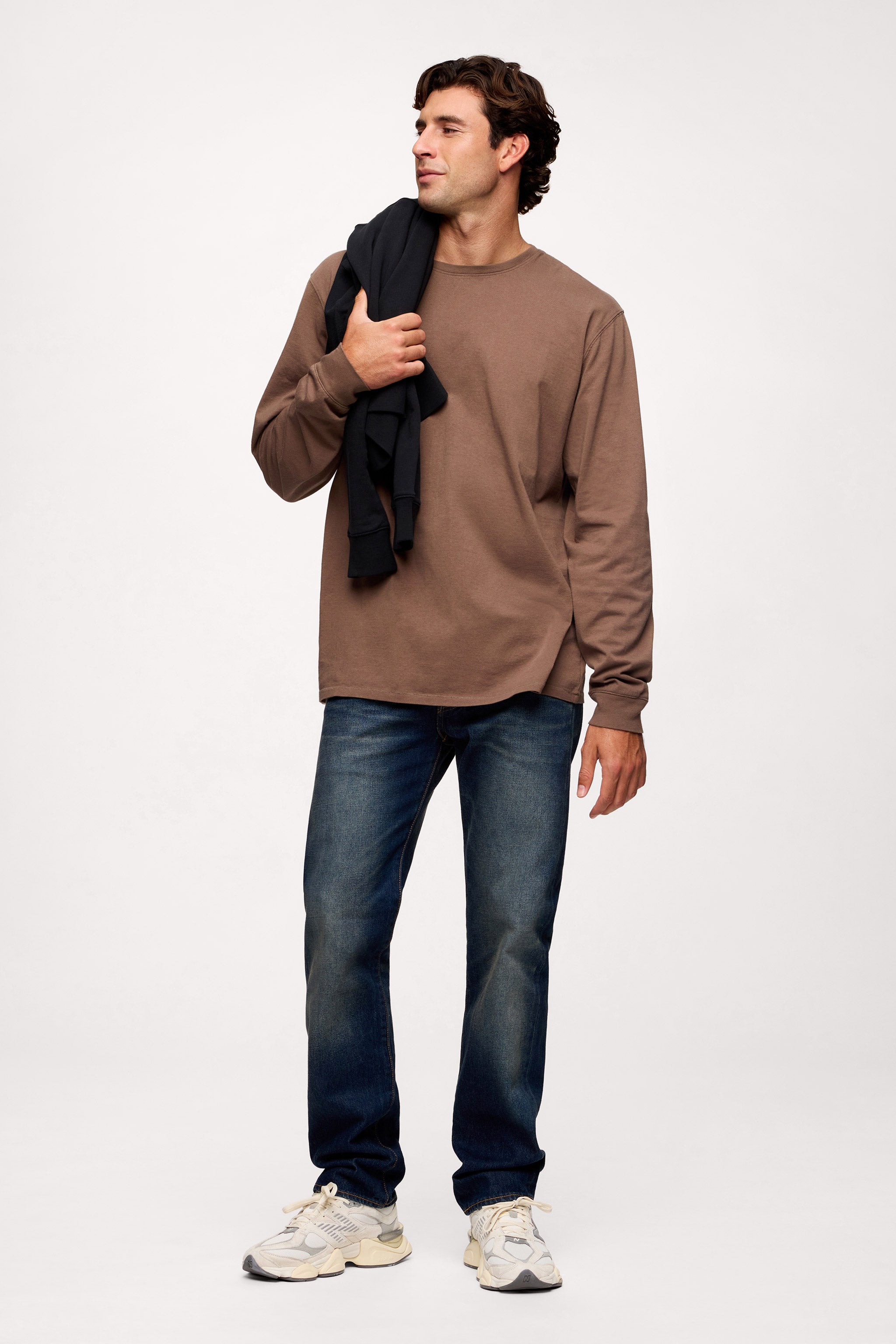 Vintage Cotton Men's Long Sleeve Everyday T-Shirt