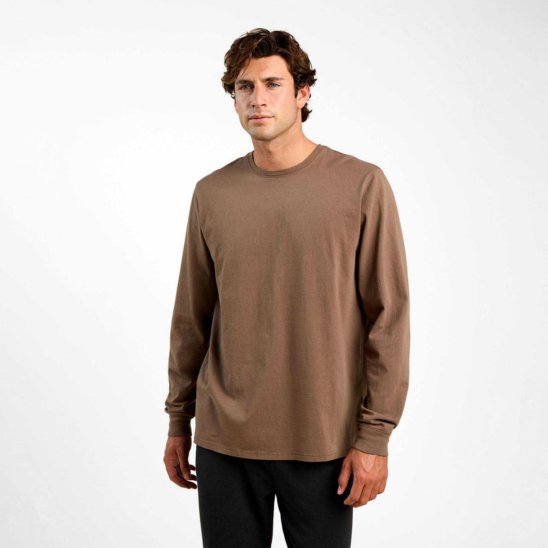 Vintage Cotton Men's Long Sleeve Everyday T-Shirt image 