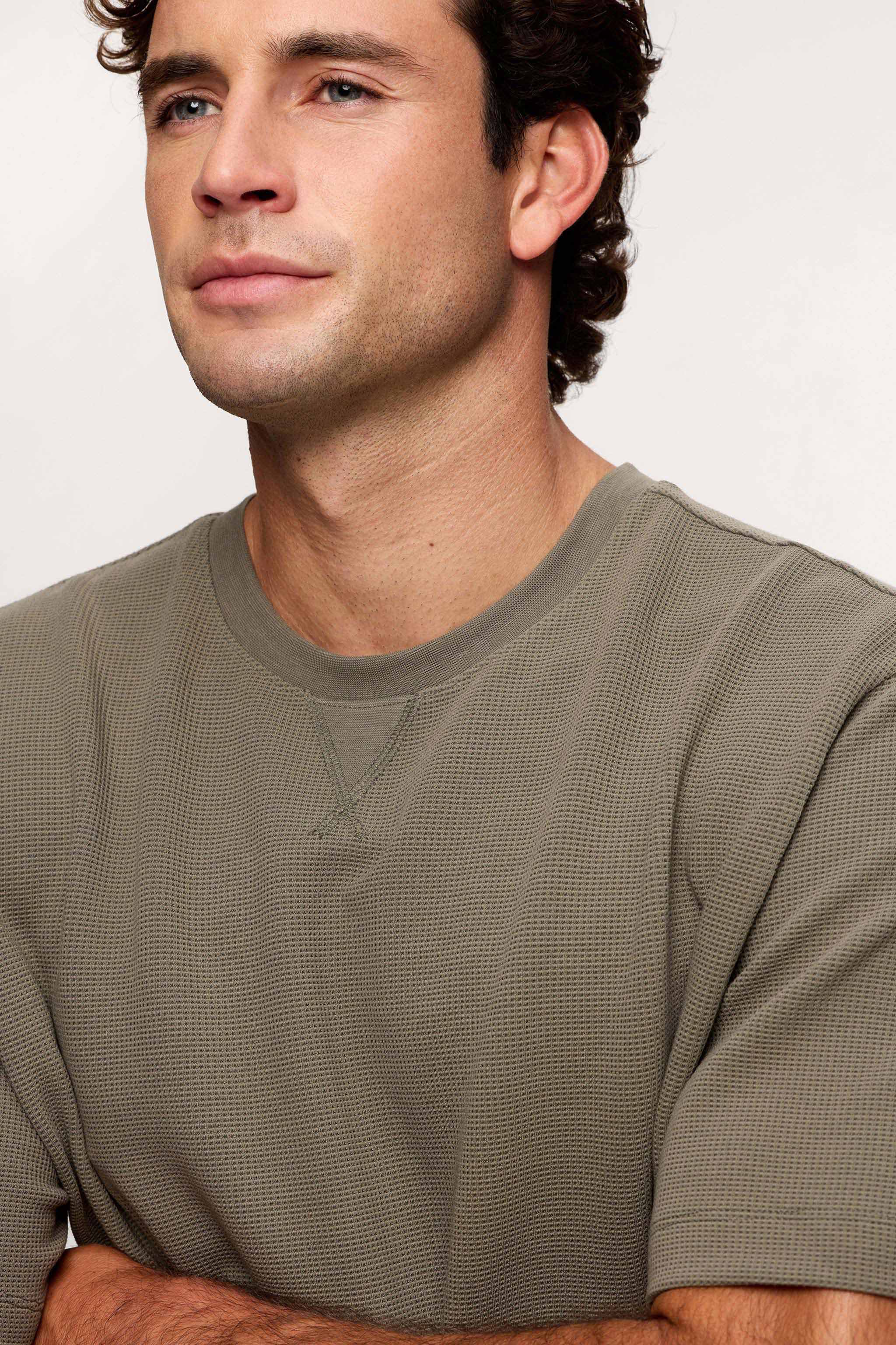 Performance Waffle T-Shirt | Olive