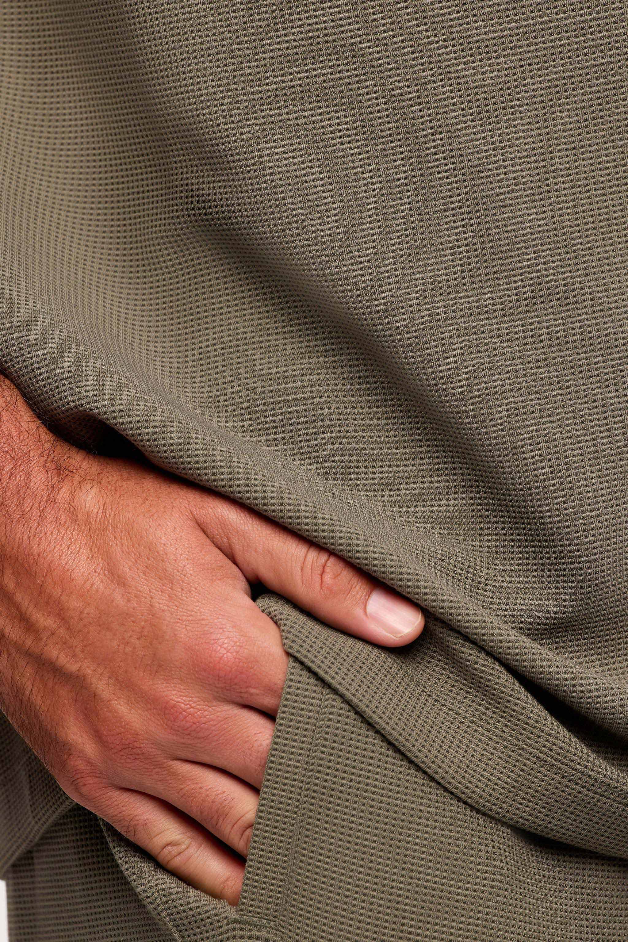 Performance Waffle T-Shirt | Olive