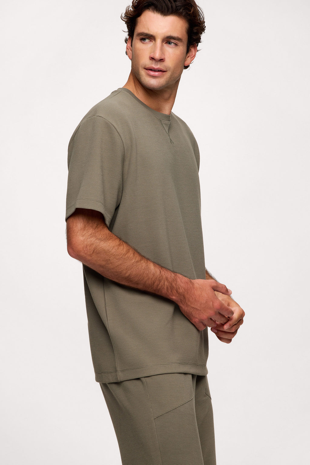 Performance Waffle T-Shirt | Olive