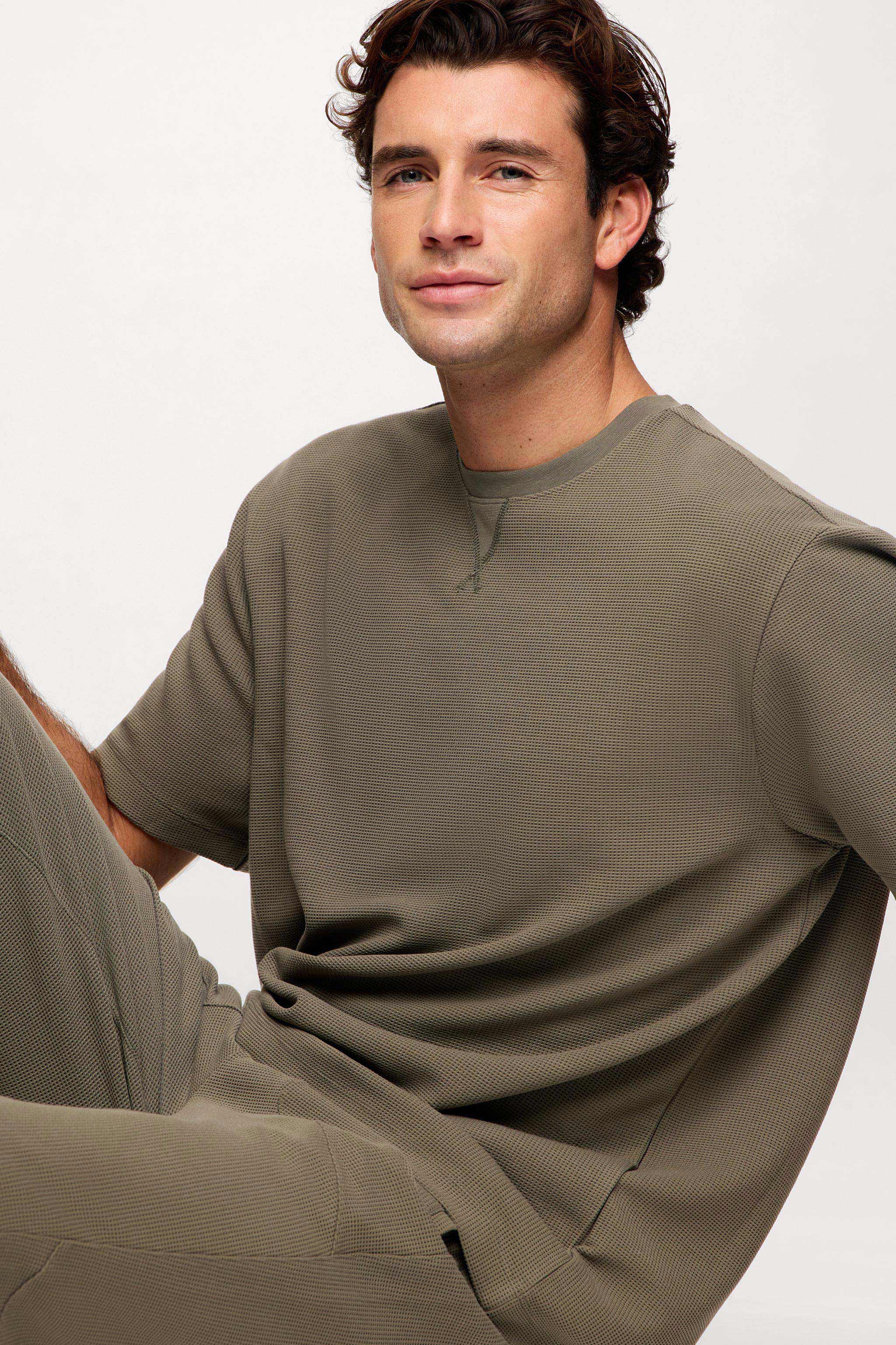 Performance Waffle T-Shirt | Olive