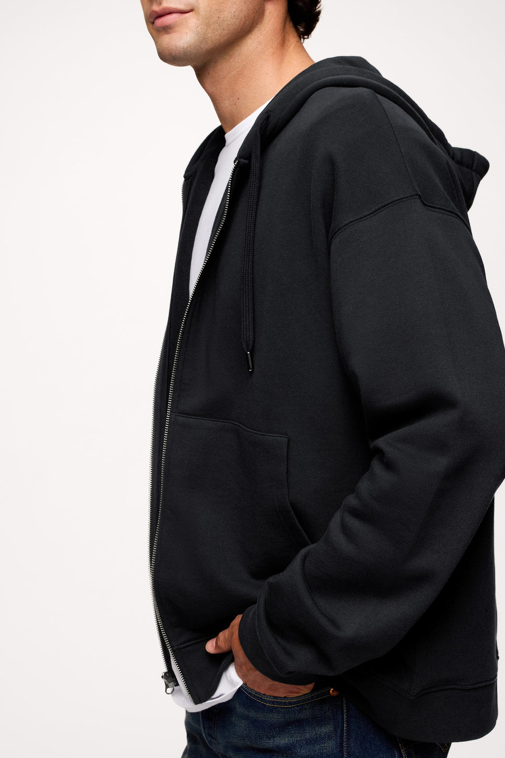 Vintage Washed Zip-Up Hoodie