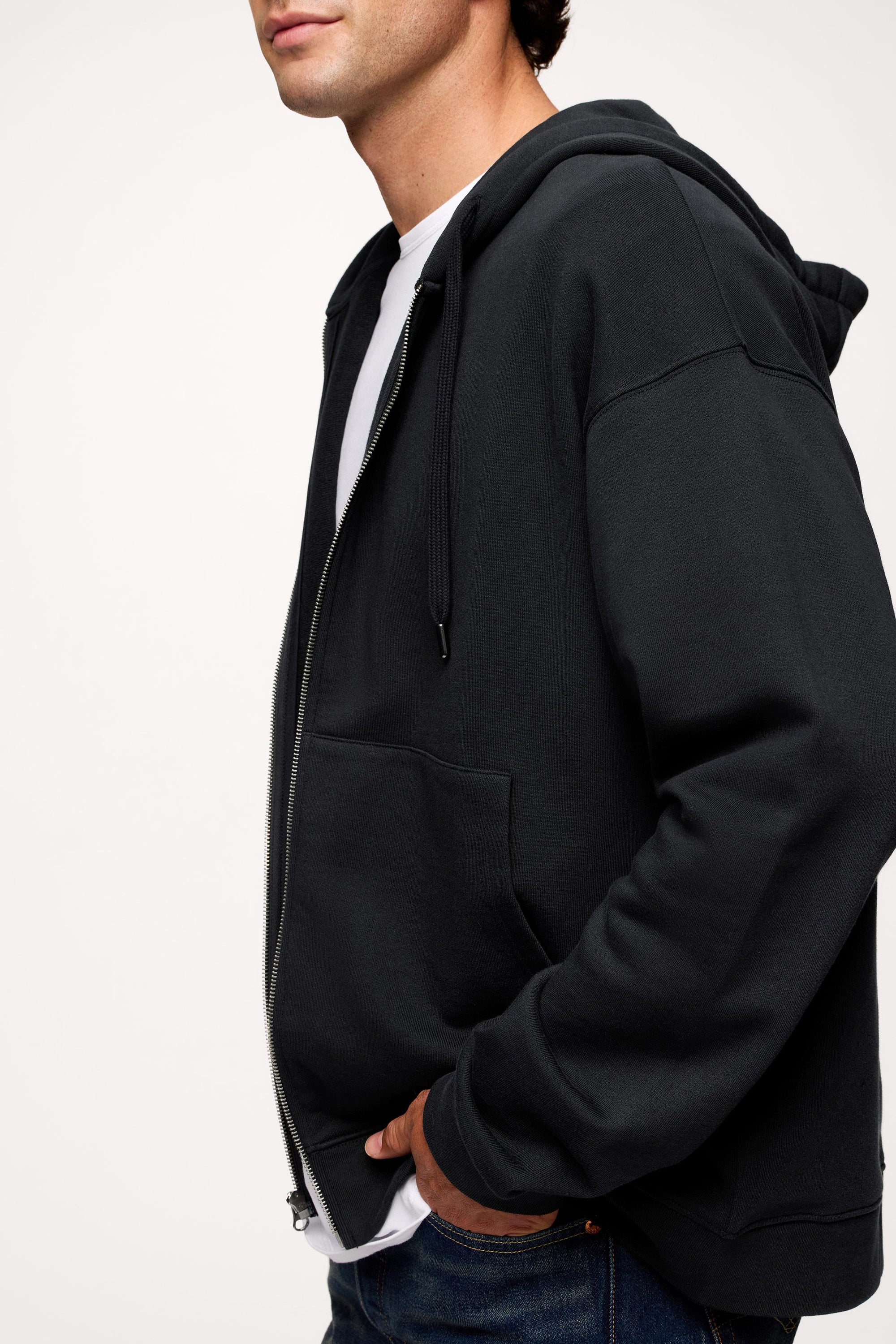 Vintage Washed Zip-Up Hoodie