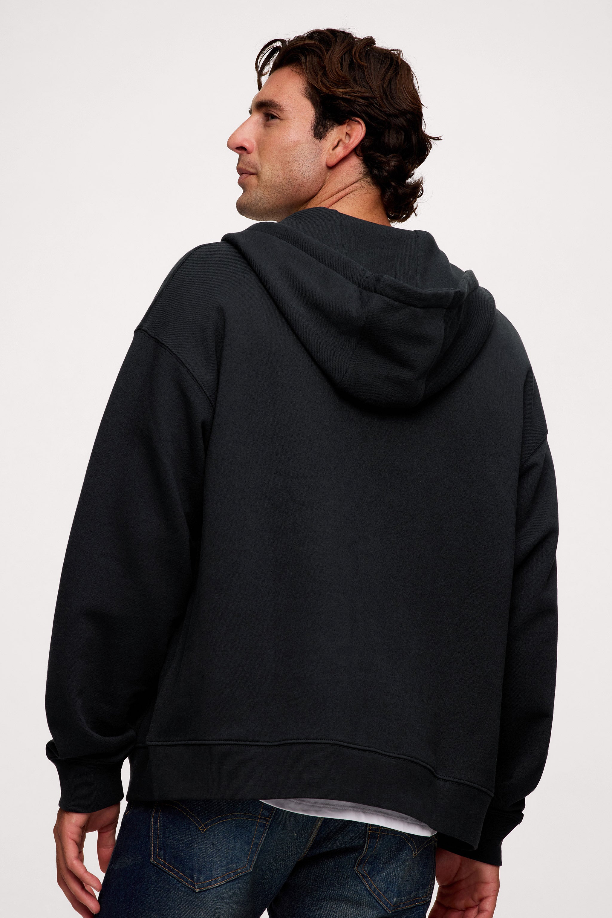 Vintage Washed Zip-Up Hoodie