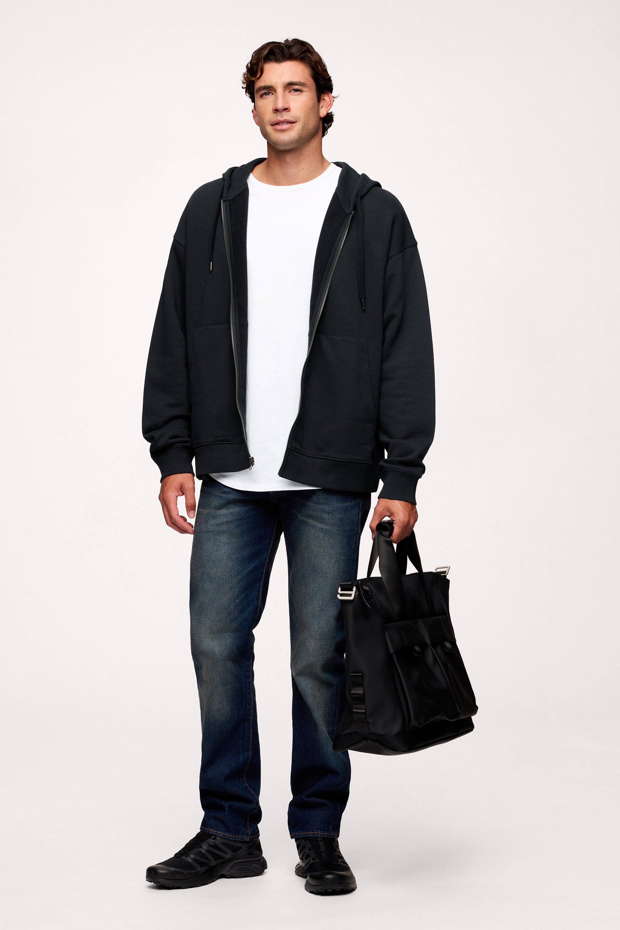 Vintage Washed Zip-Up Hoodie