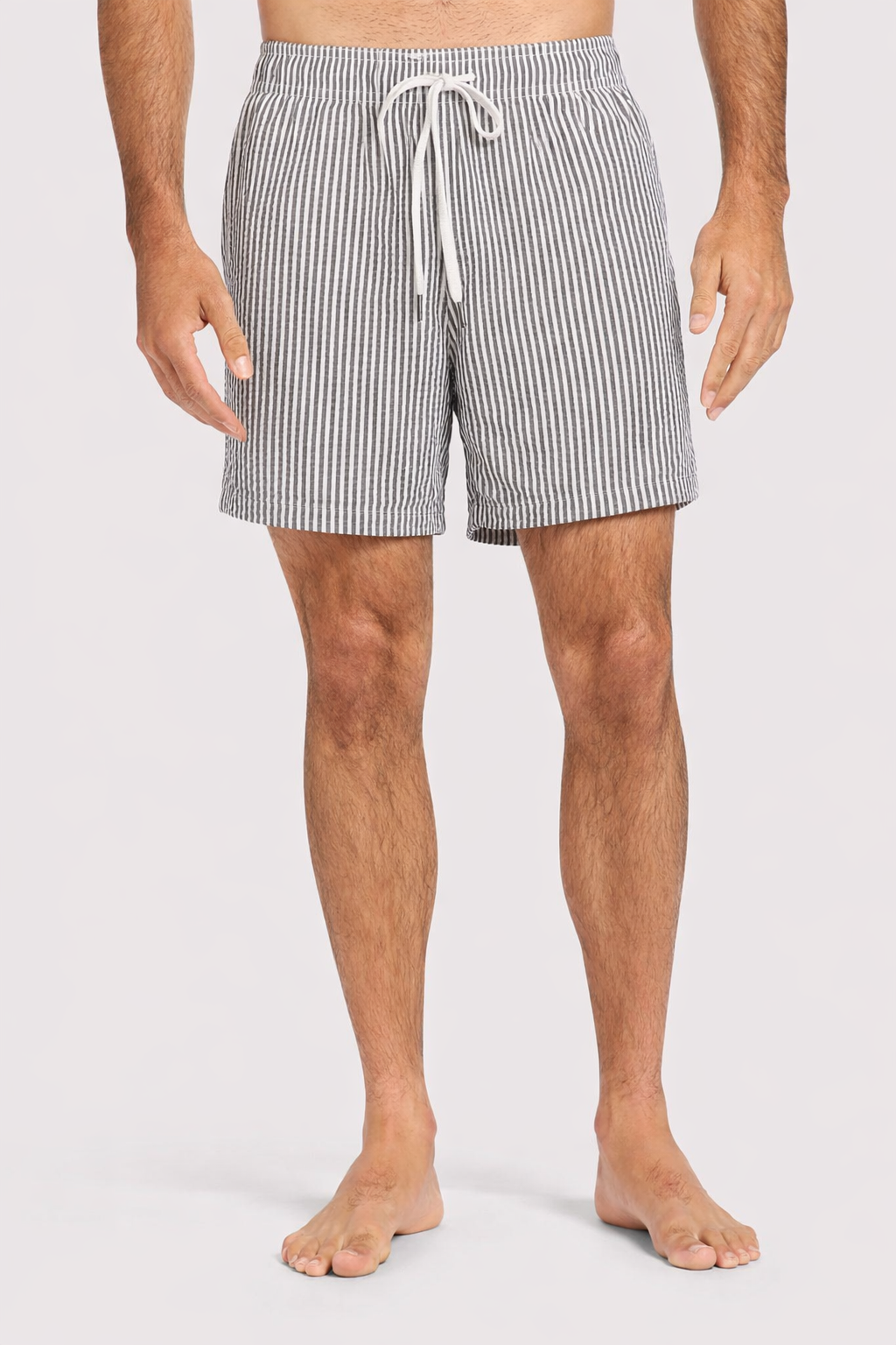 Color:Olive Stripe | Seersucker Swim Trunk