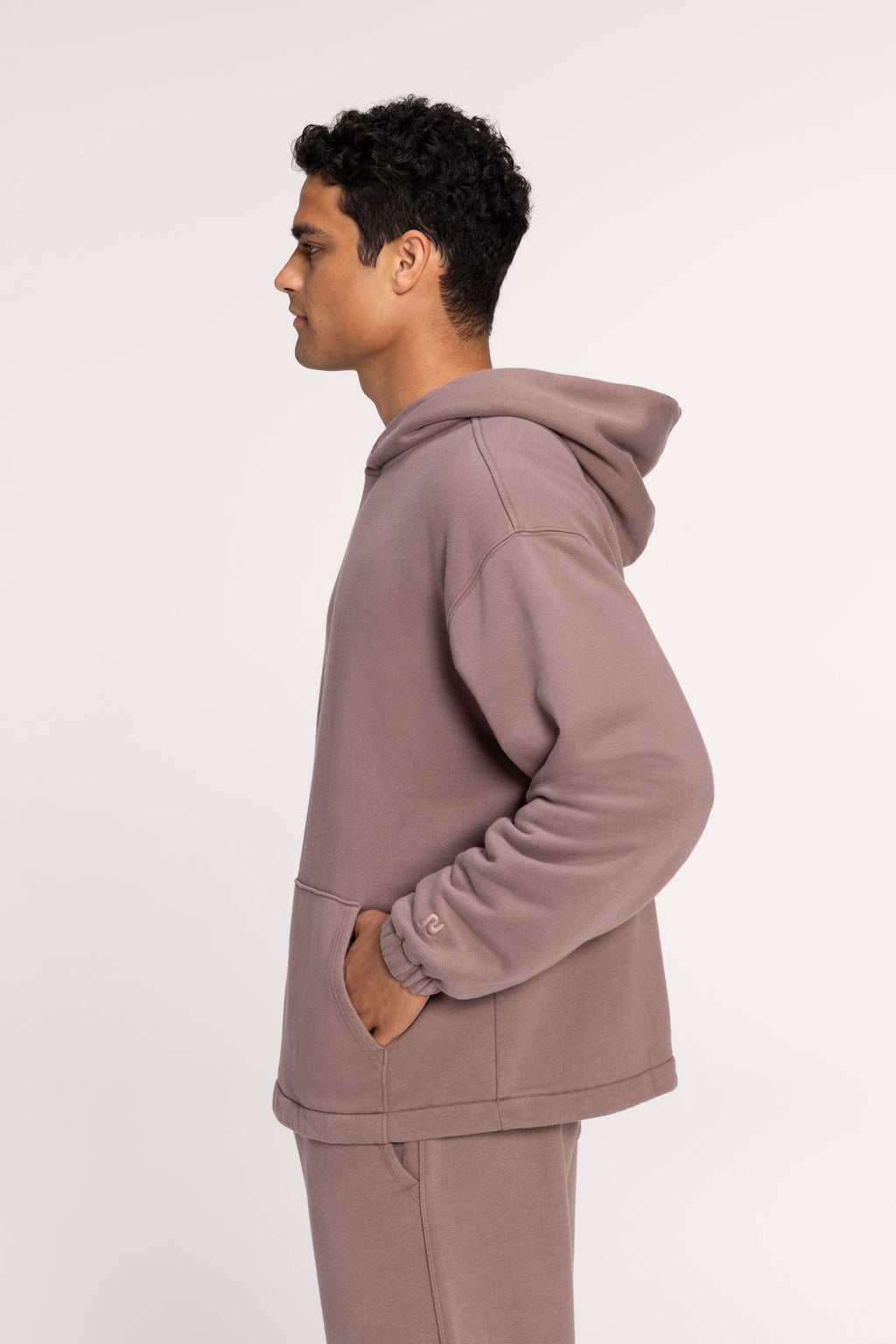 Vintage Fleece Oversized Boxy Hoodie | Cocoa