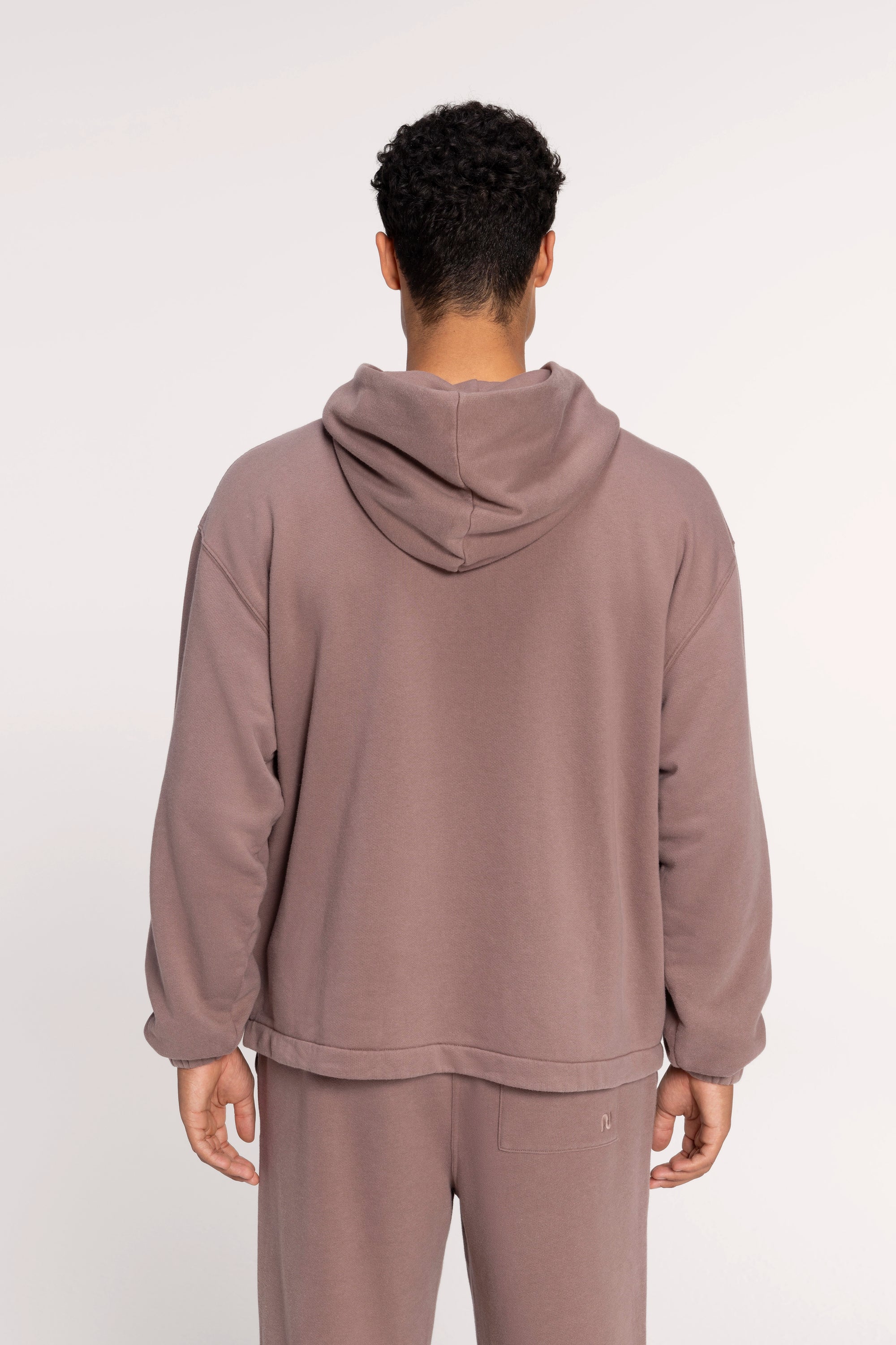 Vintage Fleece Oversized Boxy Hoodie | Cocoa