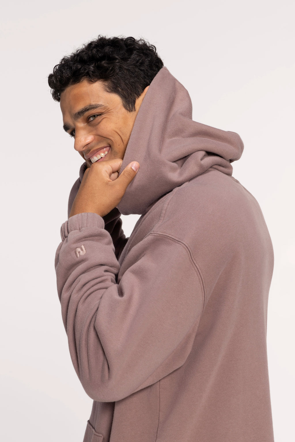 Vintage Fleece Oversized Boxy Hoodie | Cocoa