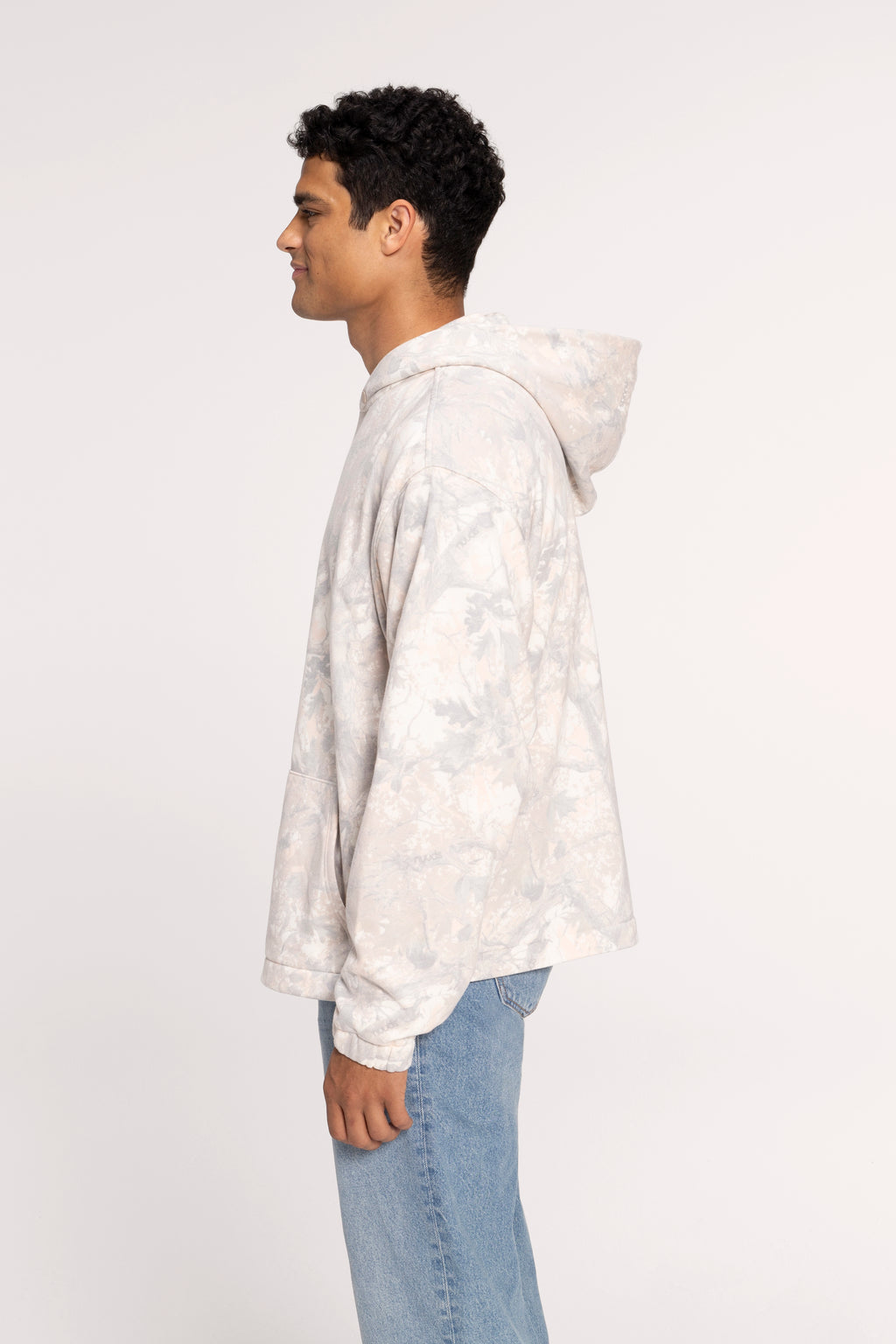 Color:nuuds Camo | Oversized Boxy Hoodie