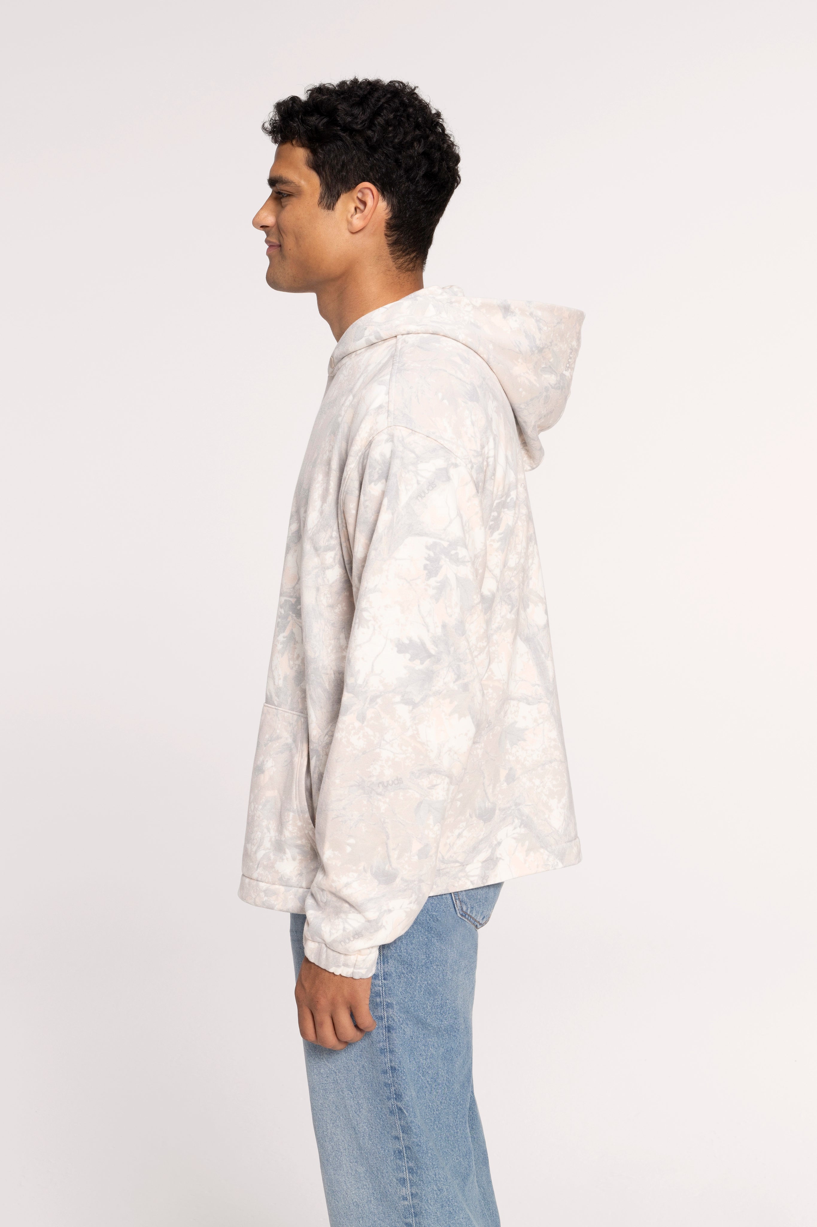 Color:nuuds Camo | Oversized Boxy Hoodie