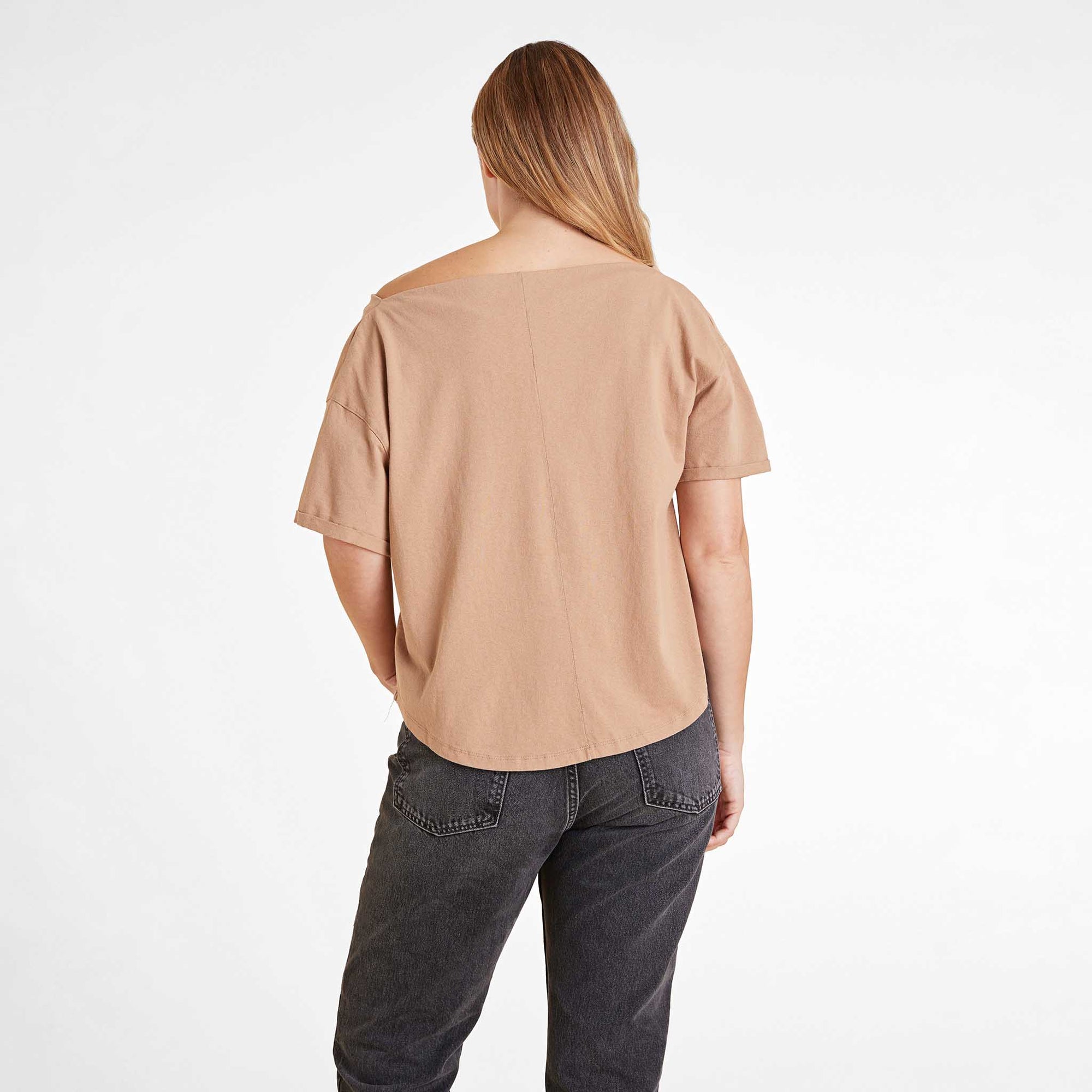 Vintage Cotton Off The Shoulder T-Shirt