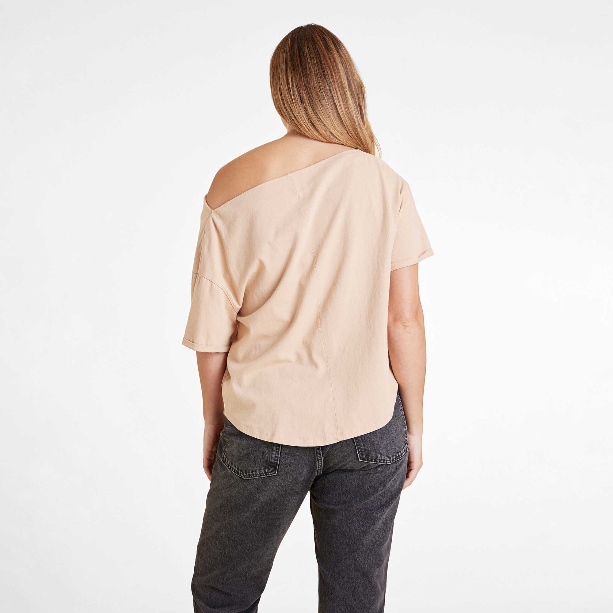 Vintage Cotton Off The Shoulder T-Shirt
