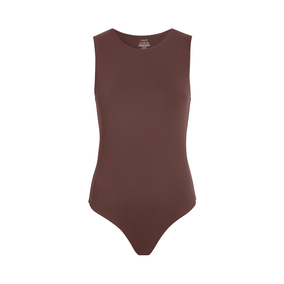 Ribbed Crewneck Tank Bodysuit
