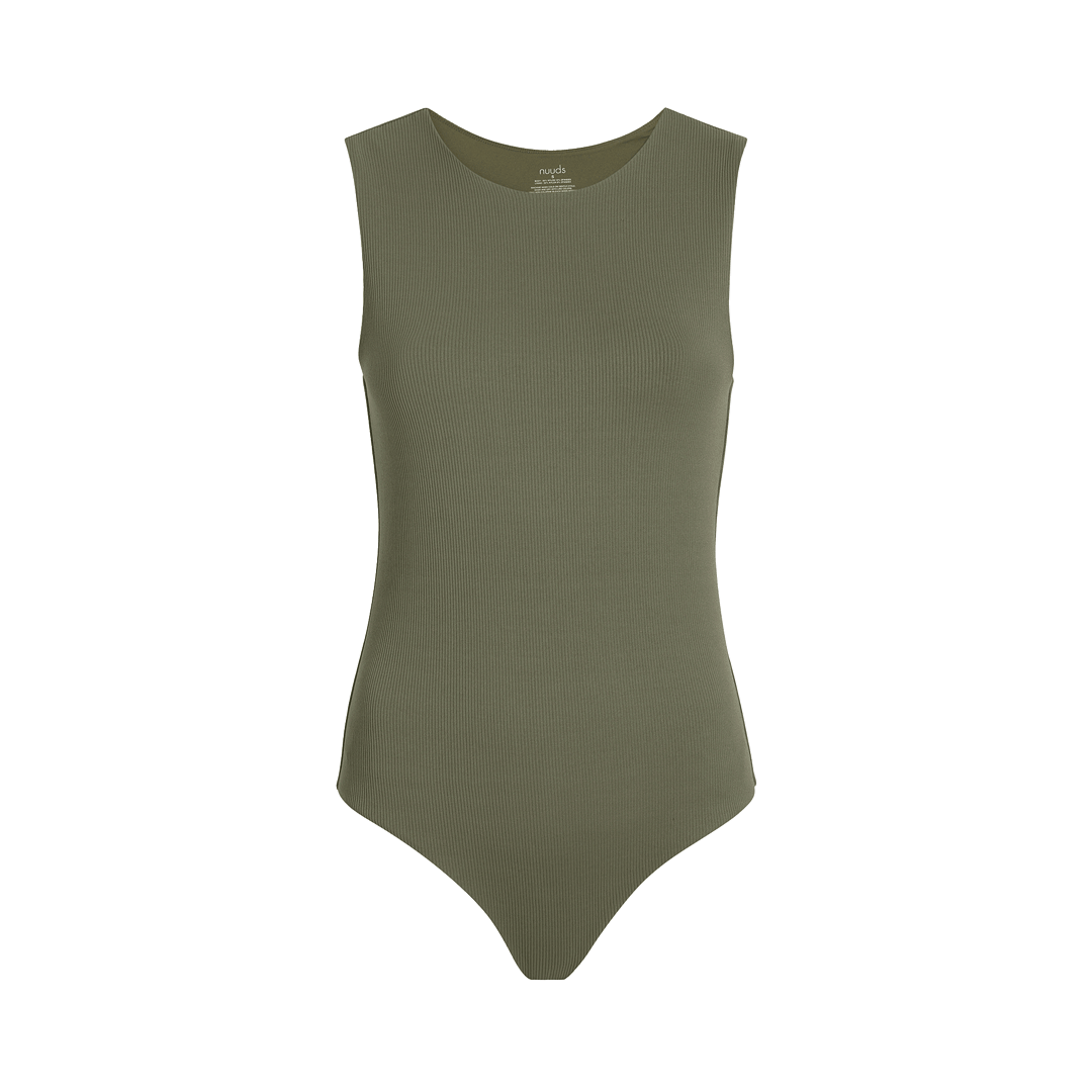 Ribbed Crewneck Tank Bodysuit