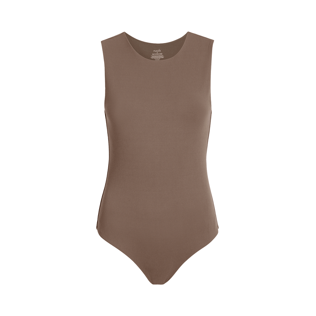 Ribbed Crewneck Tank Bodysuit