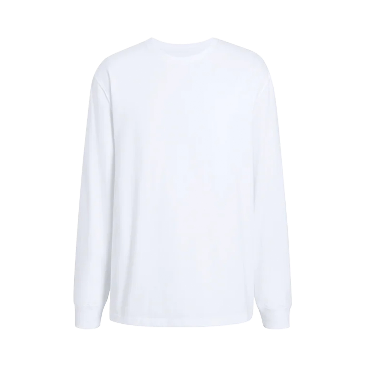 Long Sleeve Boxy Tee | White