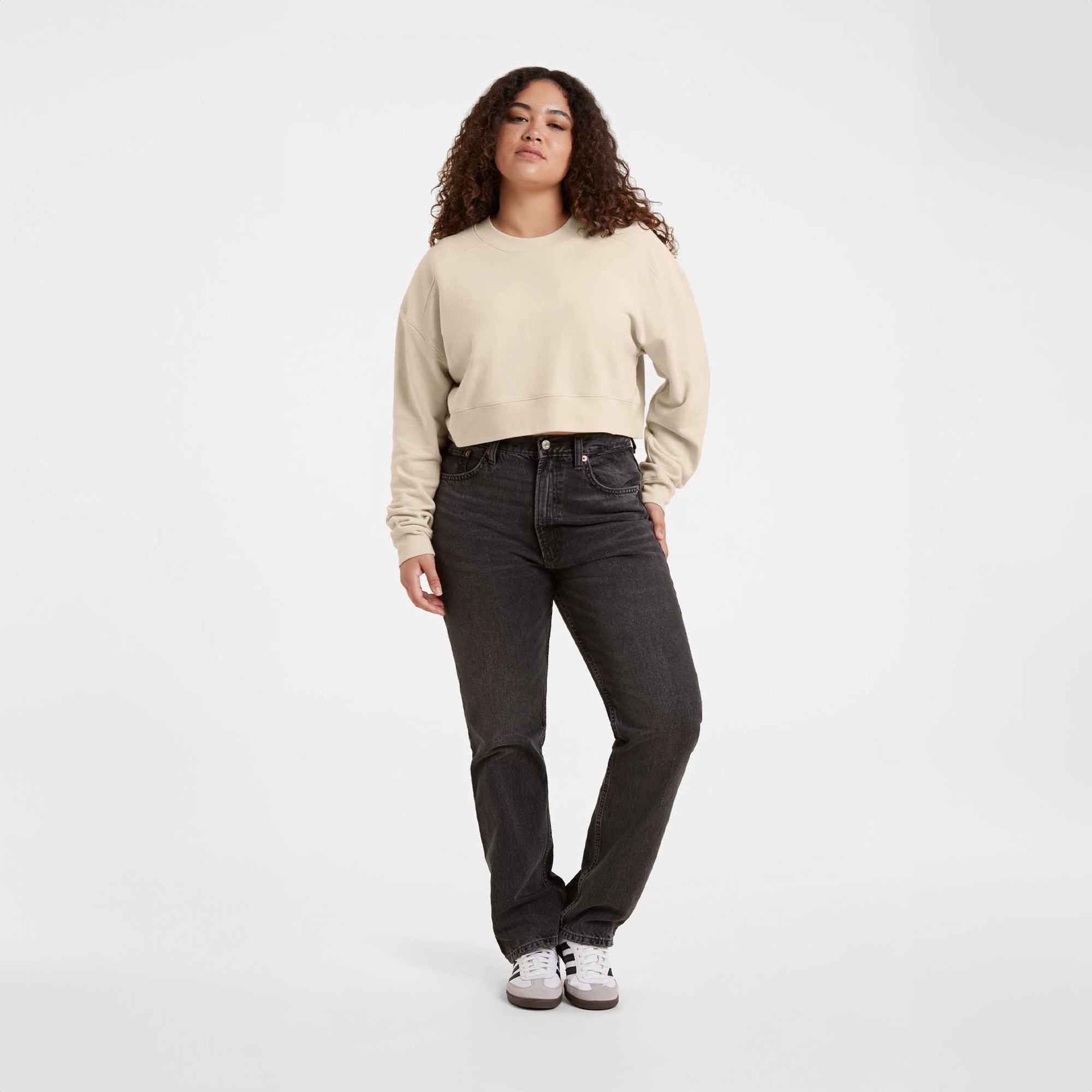 Cropped Crewneck Sweatshirt