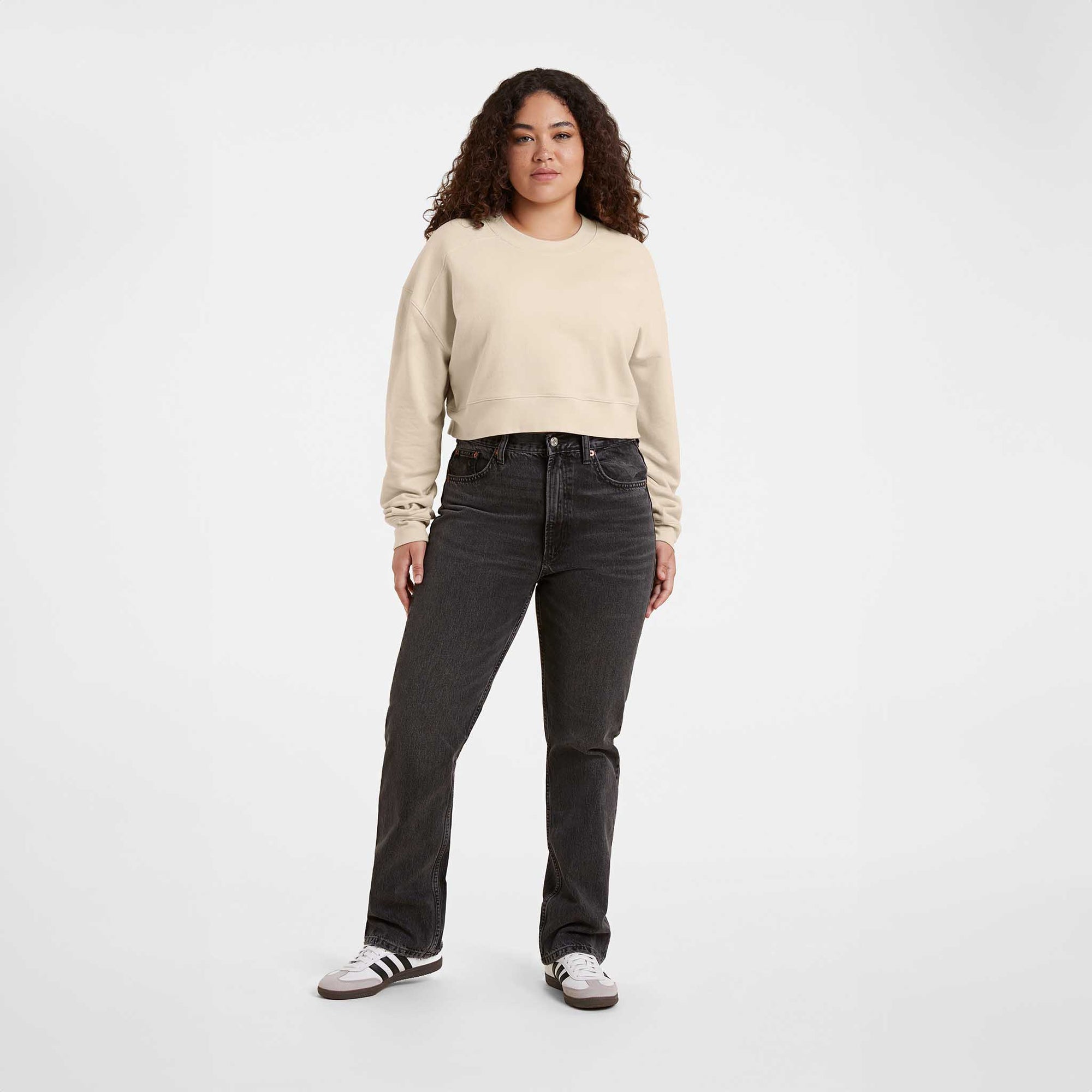 Cropped Crewneck Sweatshirt