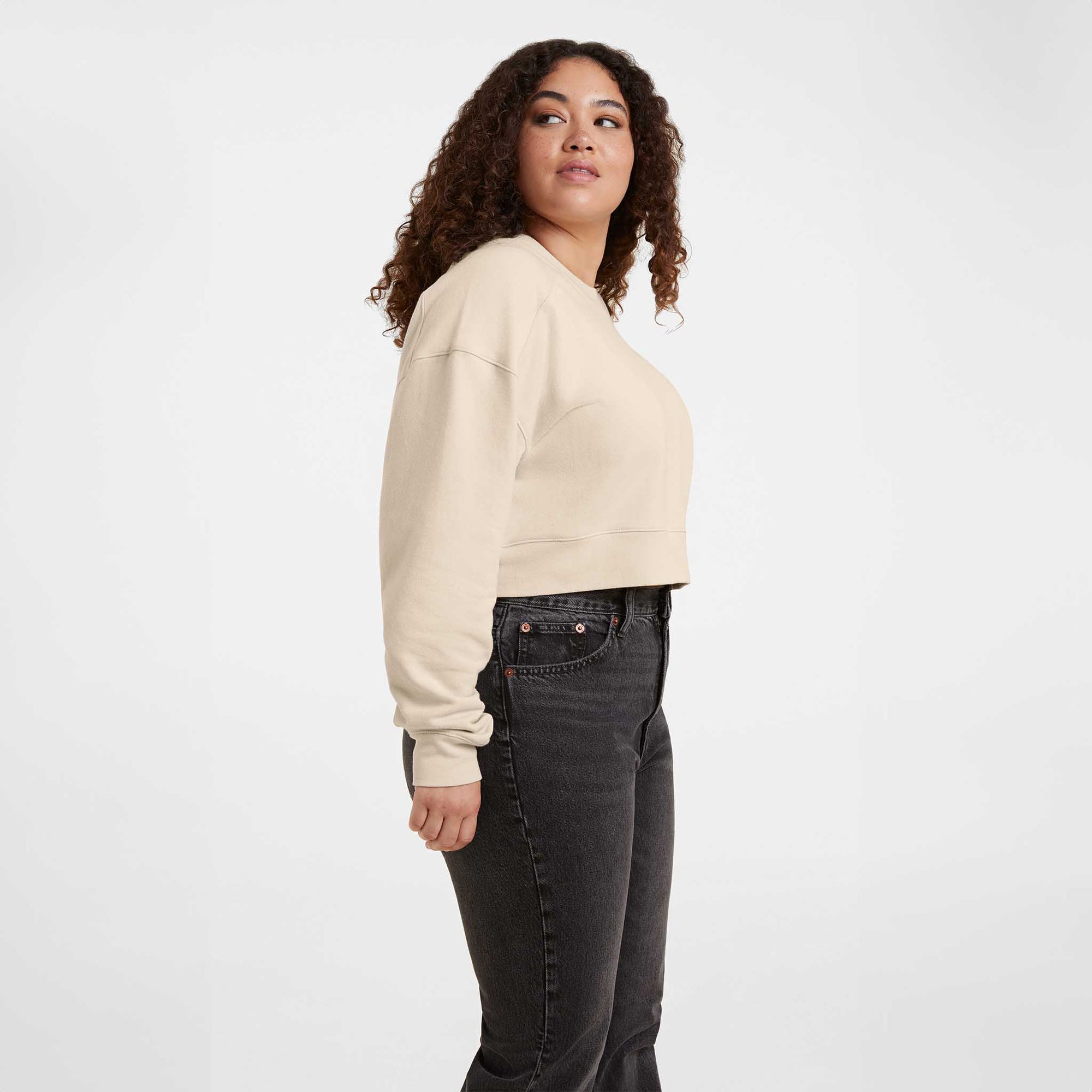 Cropped Crewneck Sweatshirt