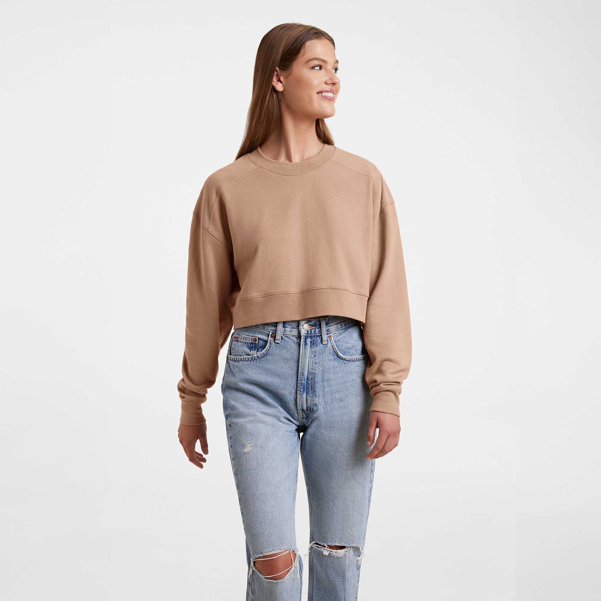 Cropped Crewneck Sweatshirt