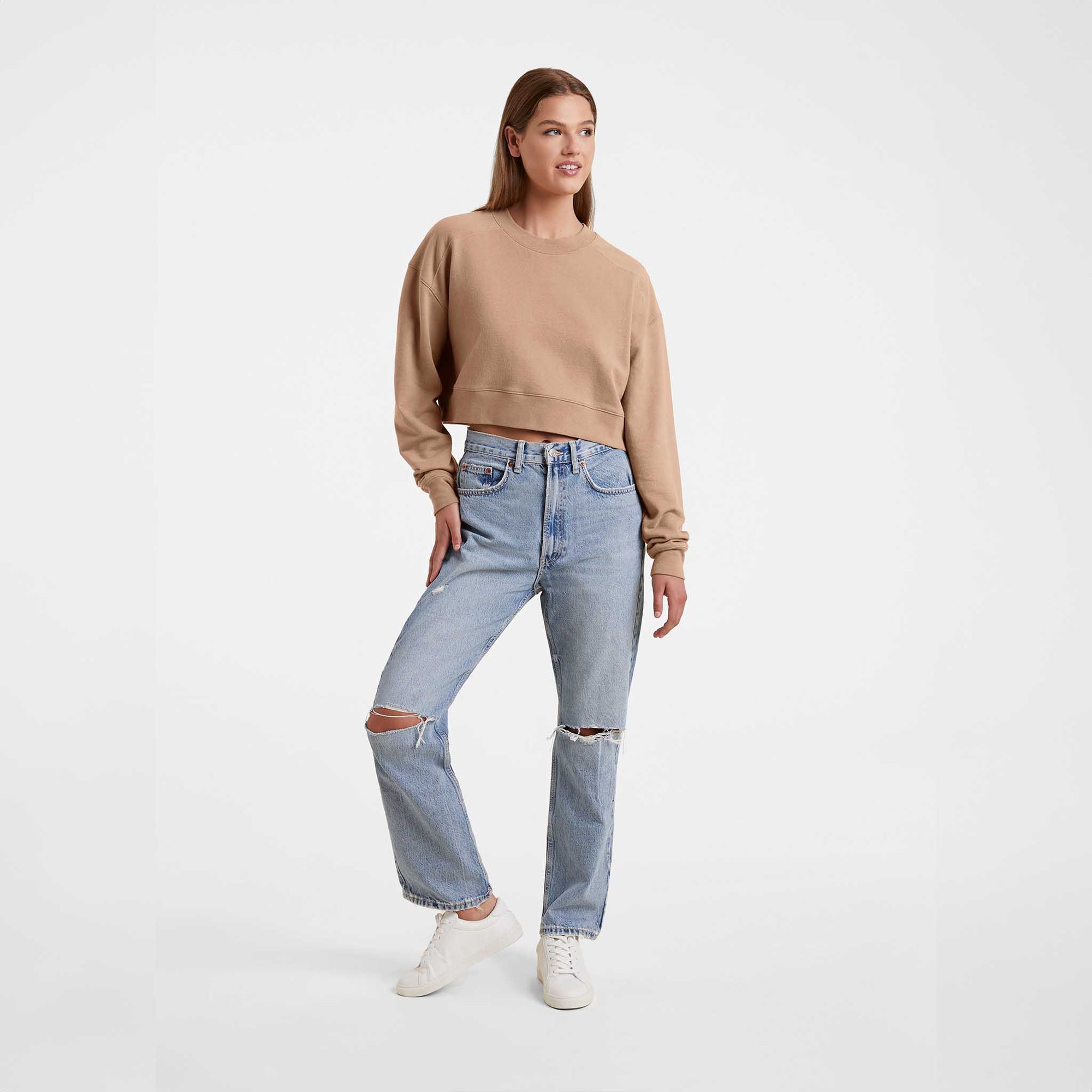 Cropped Crewneck Sweatshirt