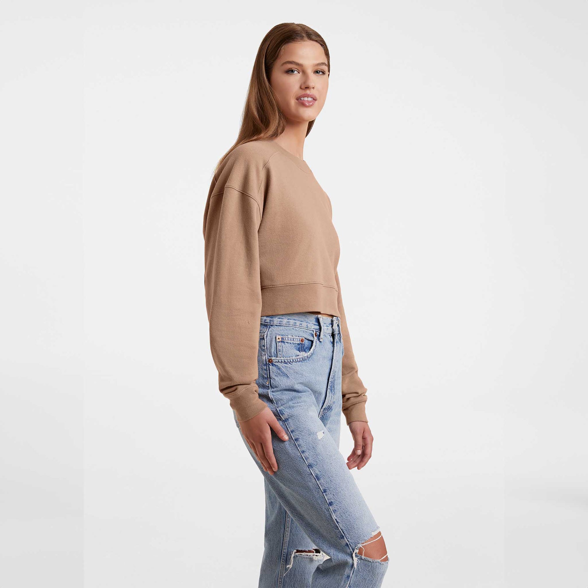Cropped Crewneck Sweatshirt