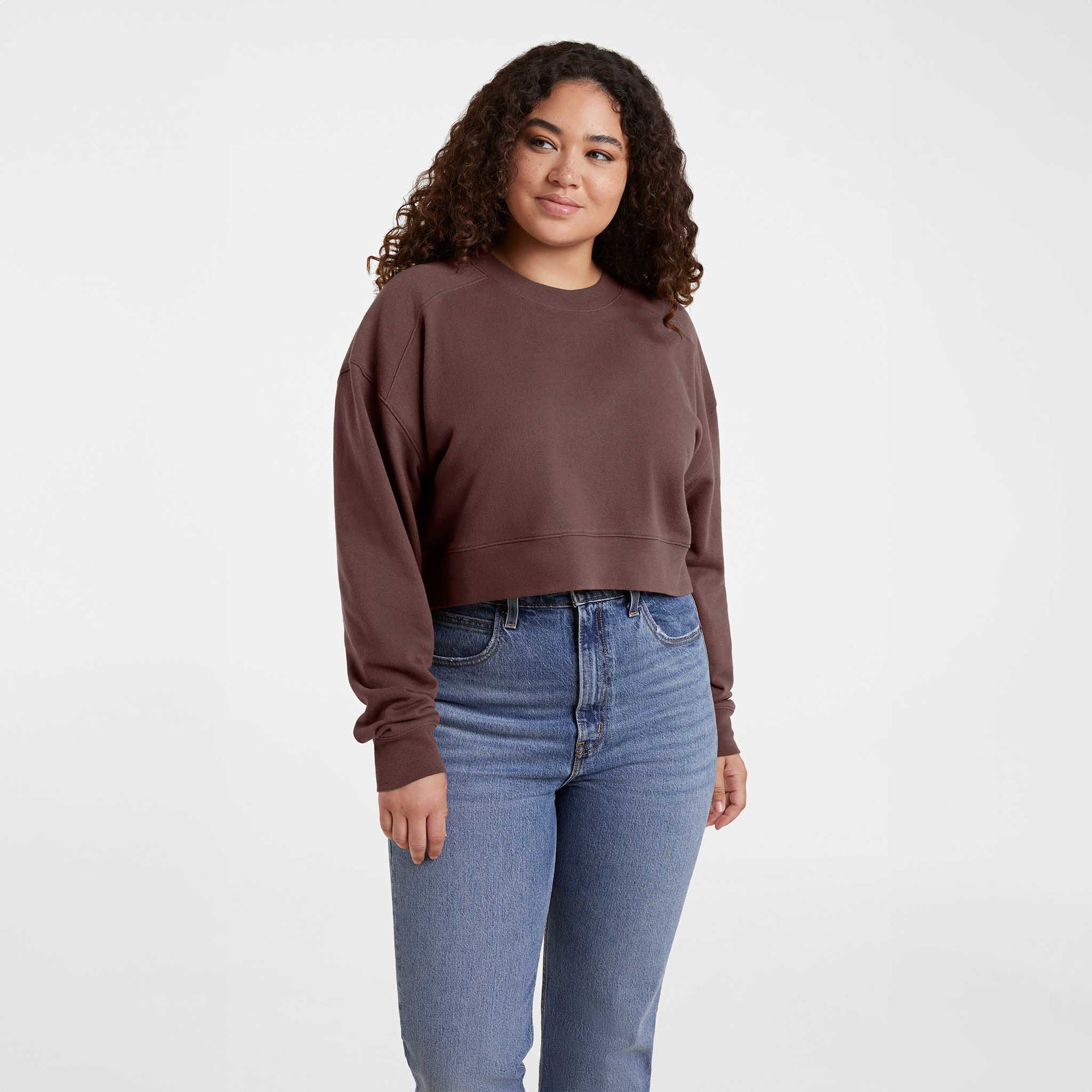Cropped Crewneck Sweatshirt