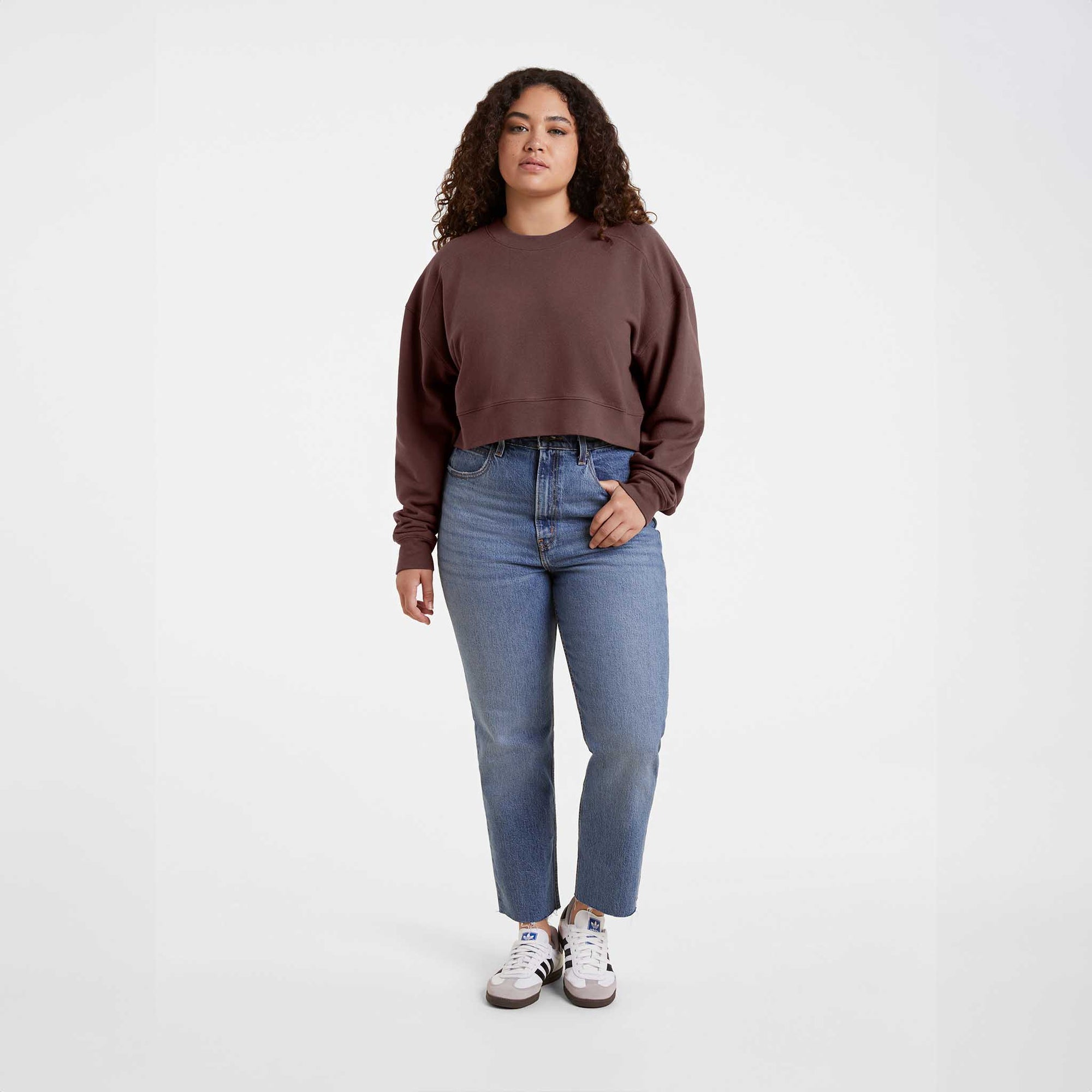 Cropped Crewneck Sweatshirt