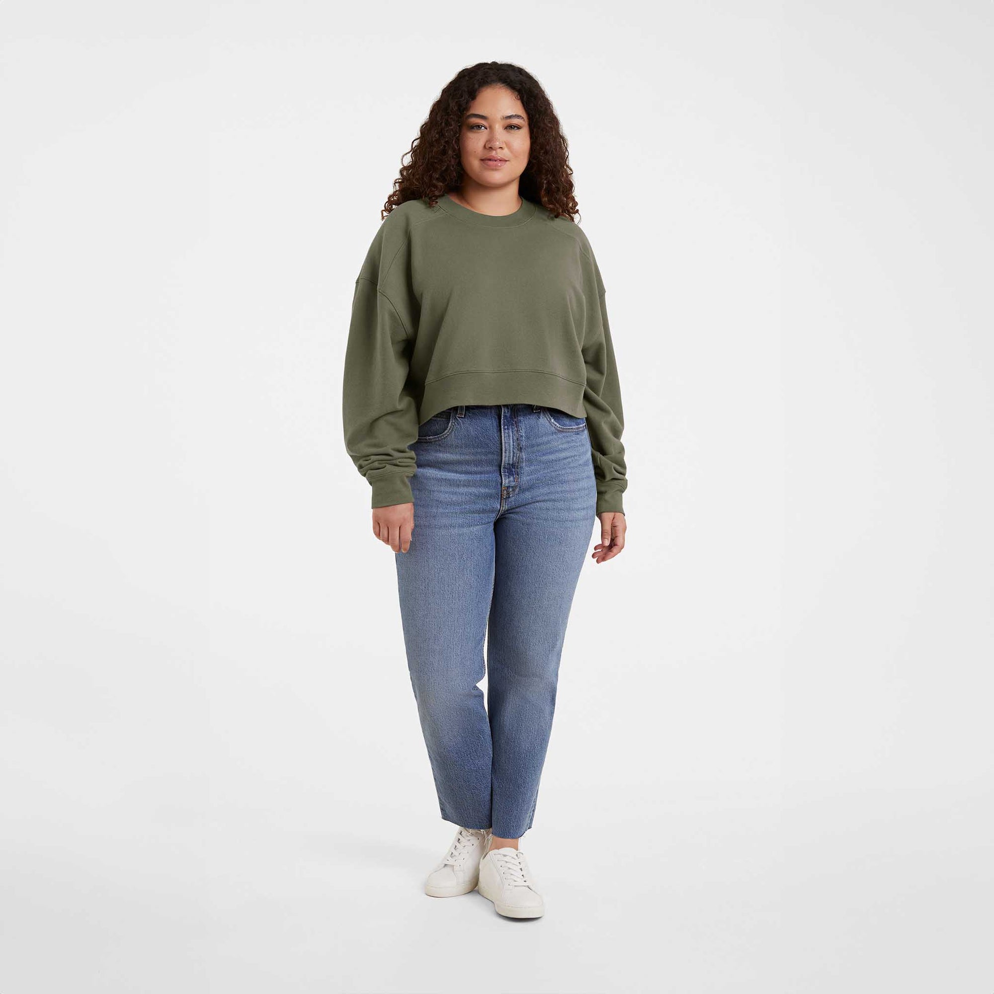 Cropped Crewneck Sweatshirt