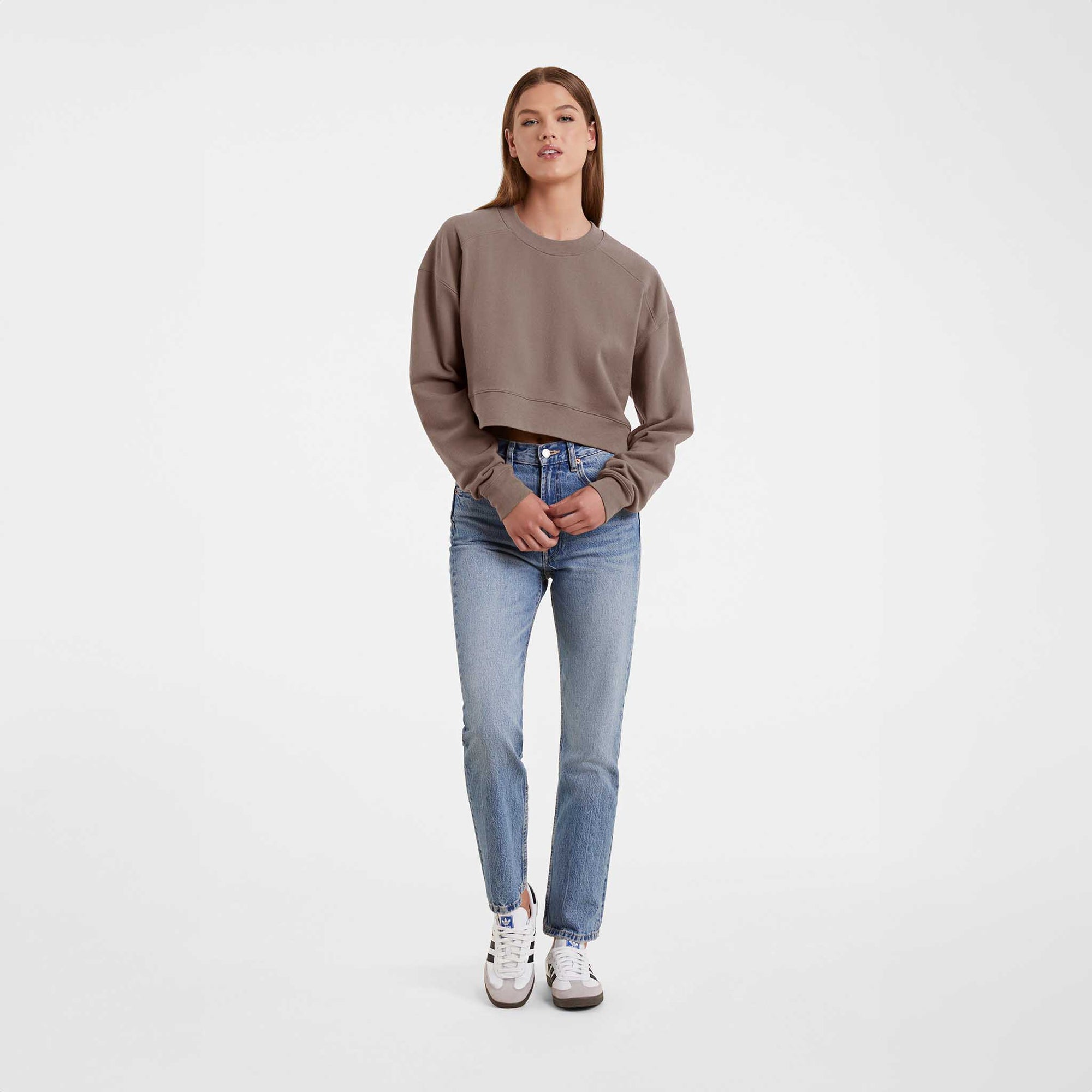 Cropped Crewneck Sweatshirt