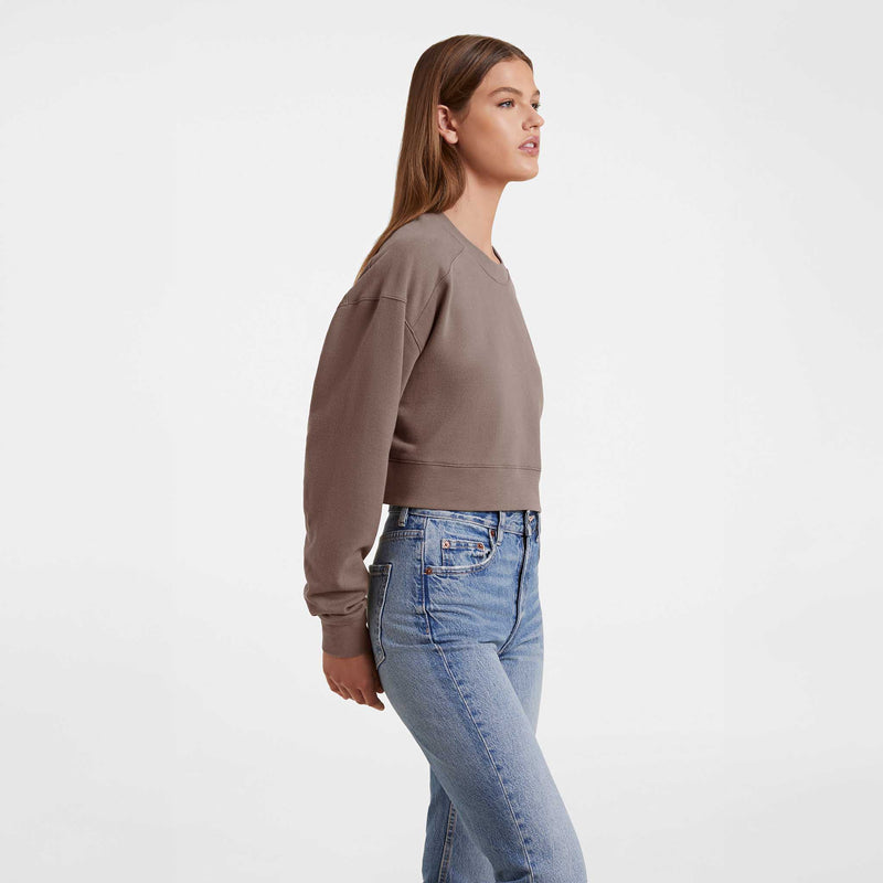 Cropped Crewneck Sweatshirt image 
