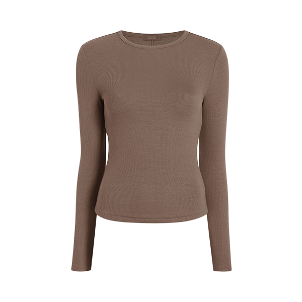 Slinky Rib Long Sleeve Shirt