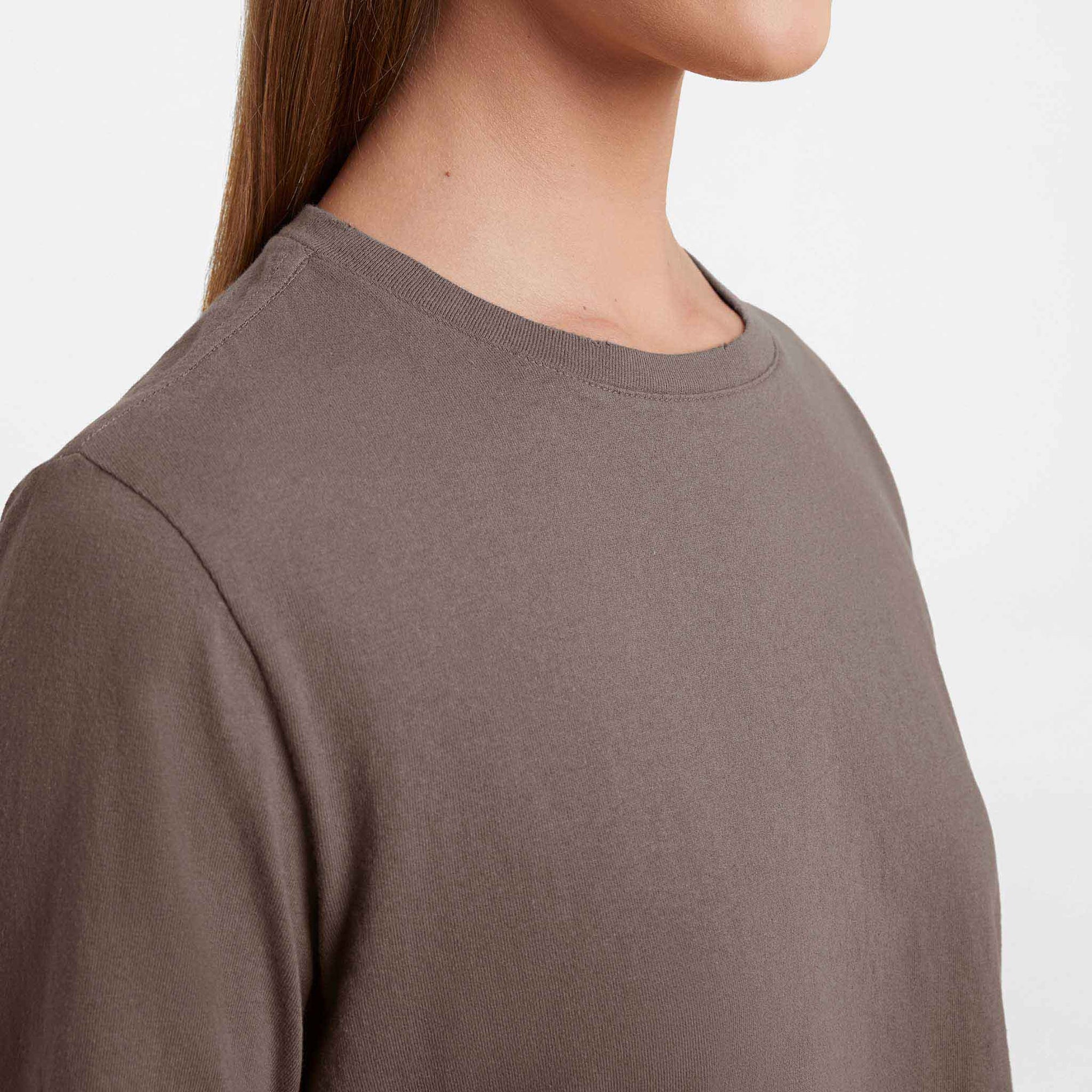 Vintage Cotton Long Sleeve Everyday T-Shirt