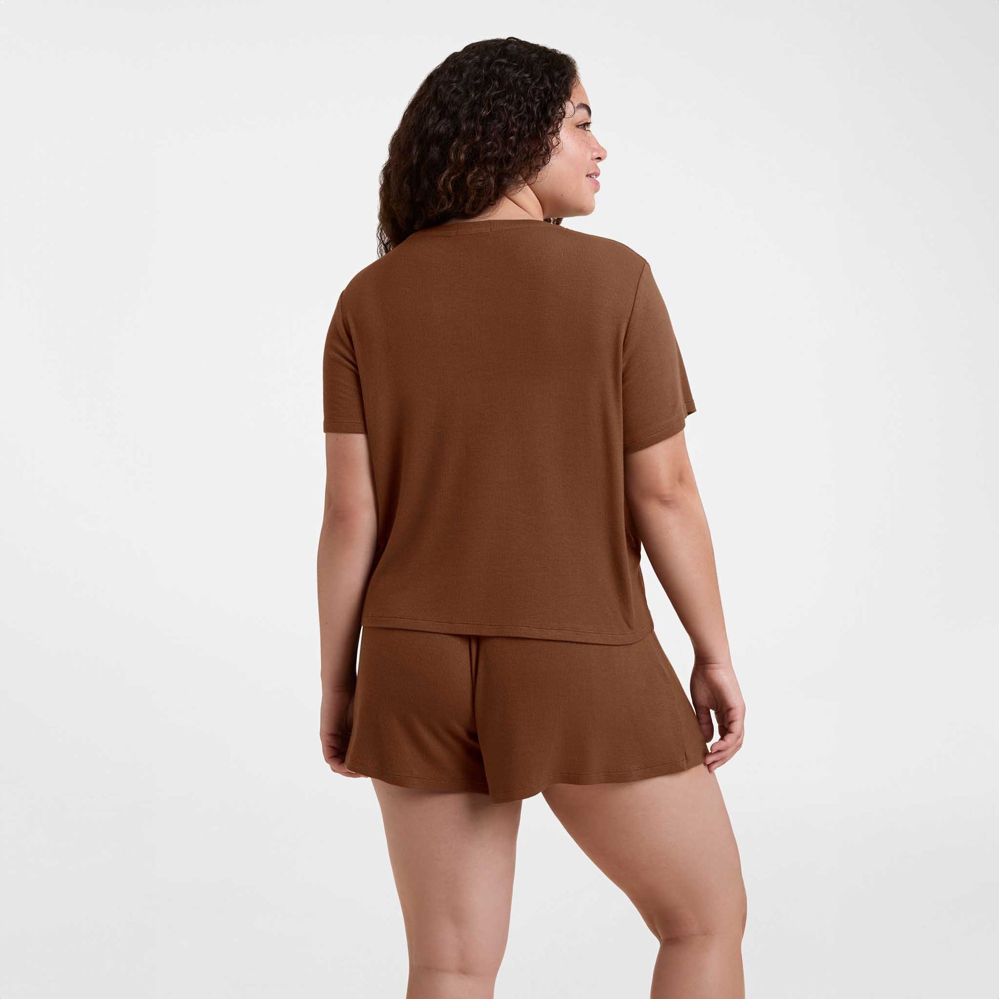 Ribbed Pajama Short Set