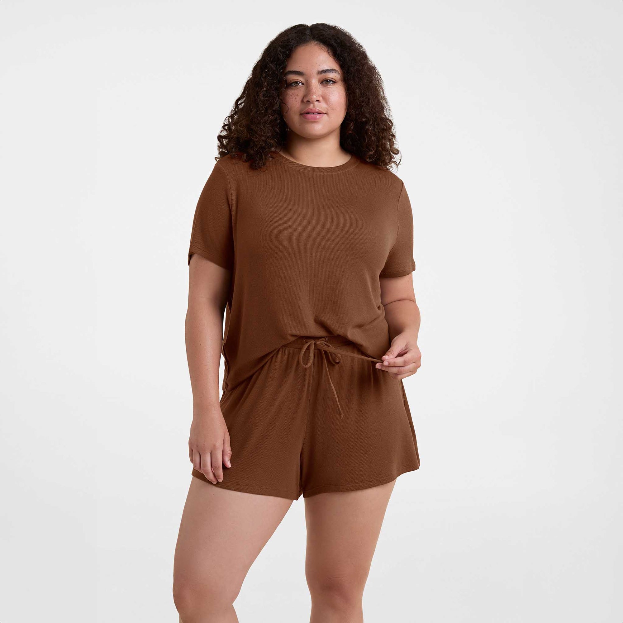 Ribbed Pajama Short Set