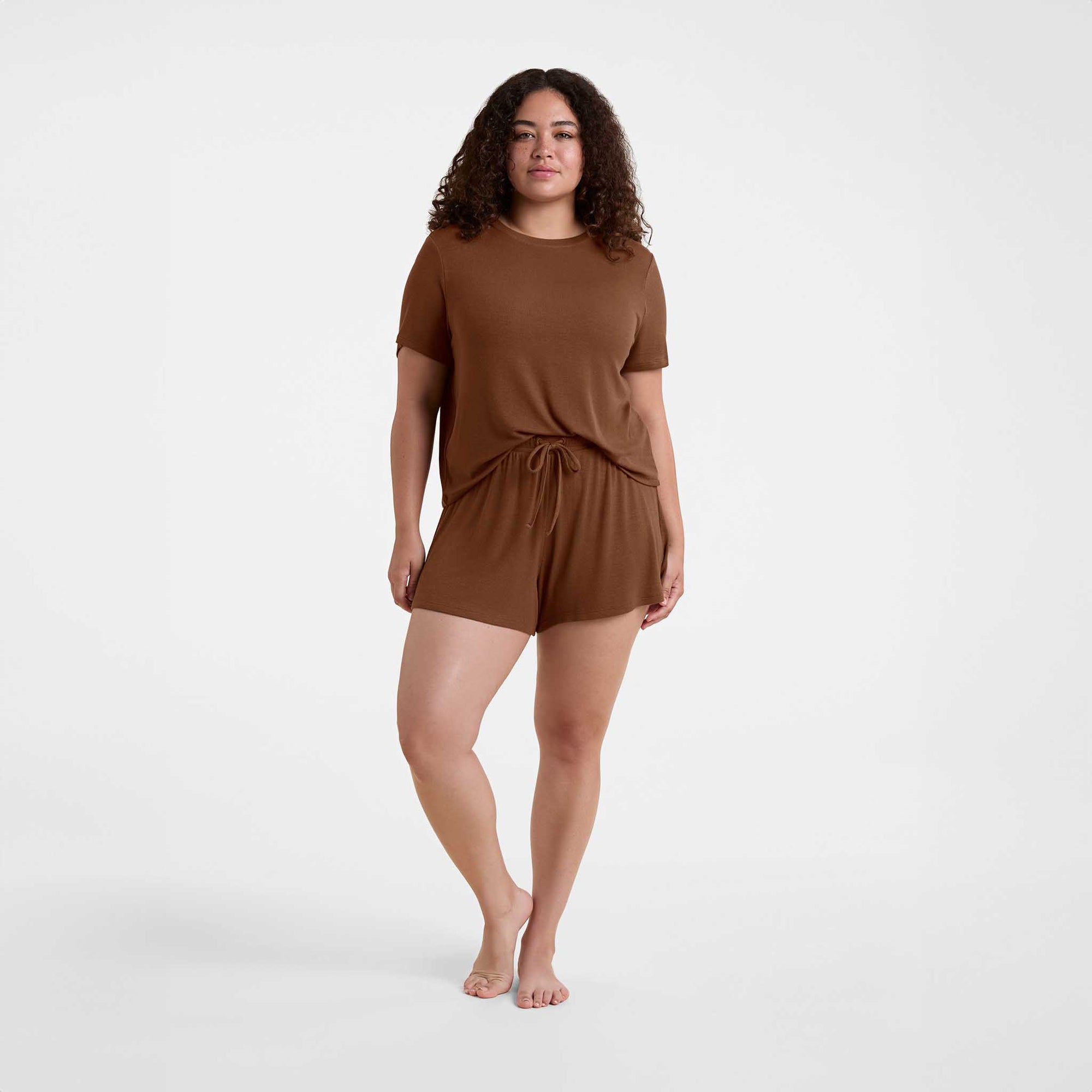 Ribbed Pajama Short Set
