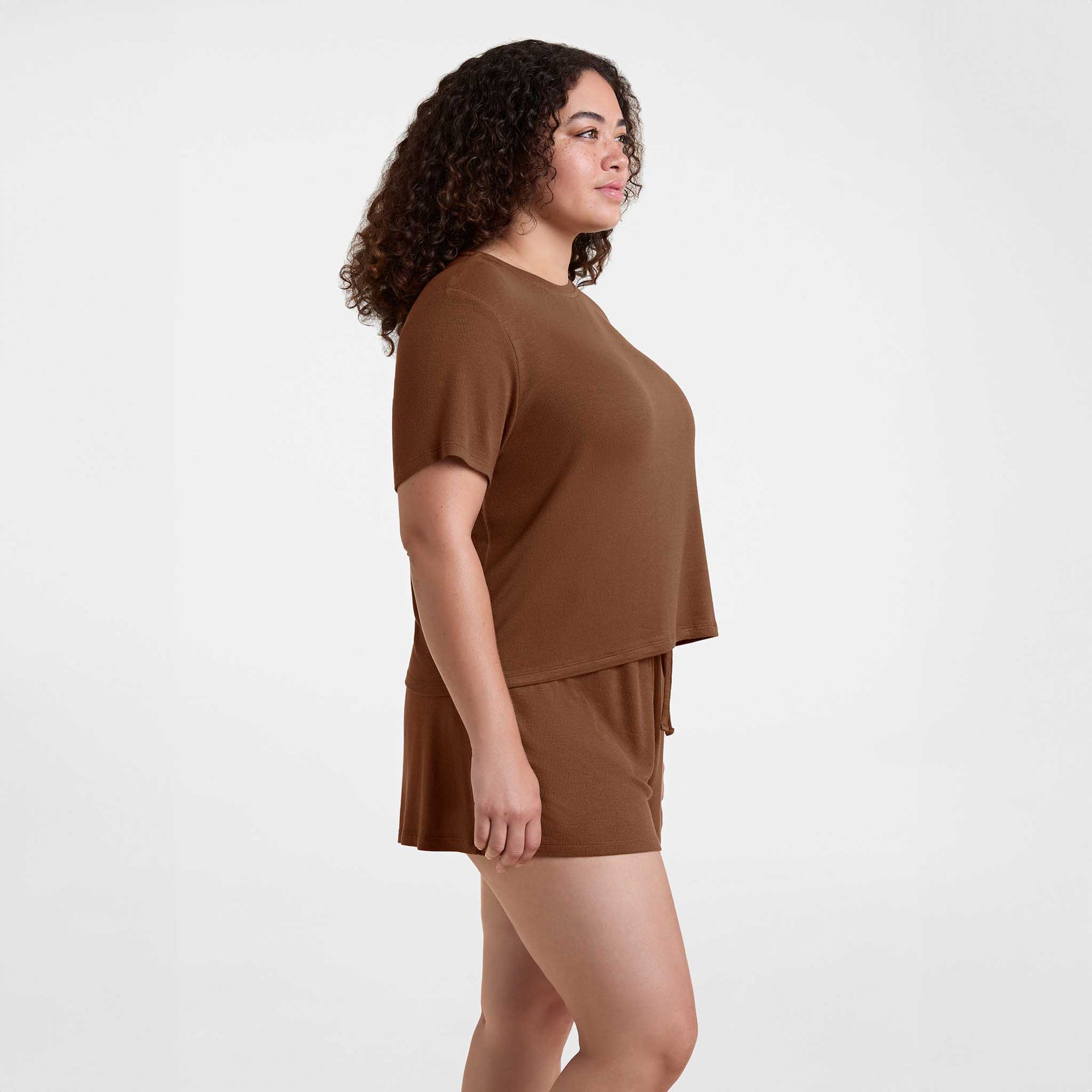 Ribbed Pajama Short Set