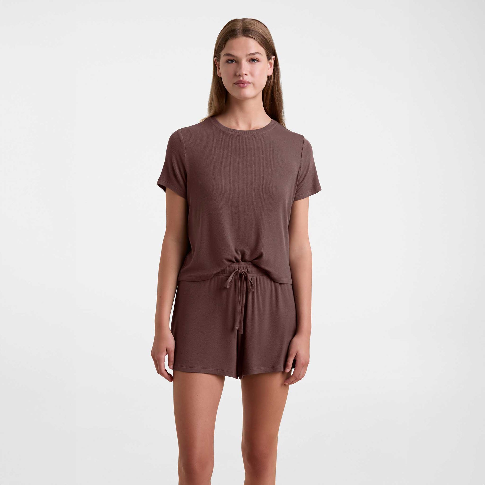 Ribbed Pajama Short Set